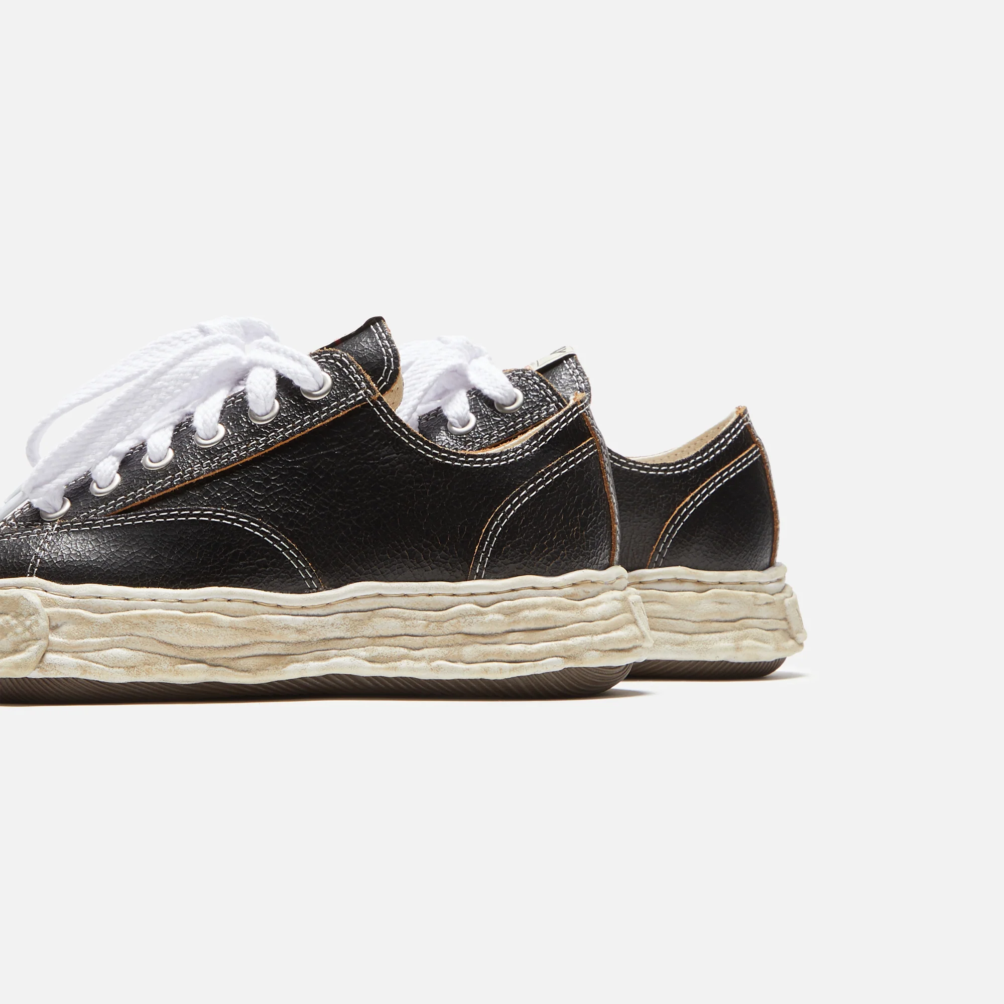 Mihara Yasuhiro Peterson Low 23 Cracking Leather - Black - Image 3