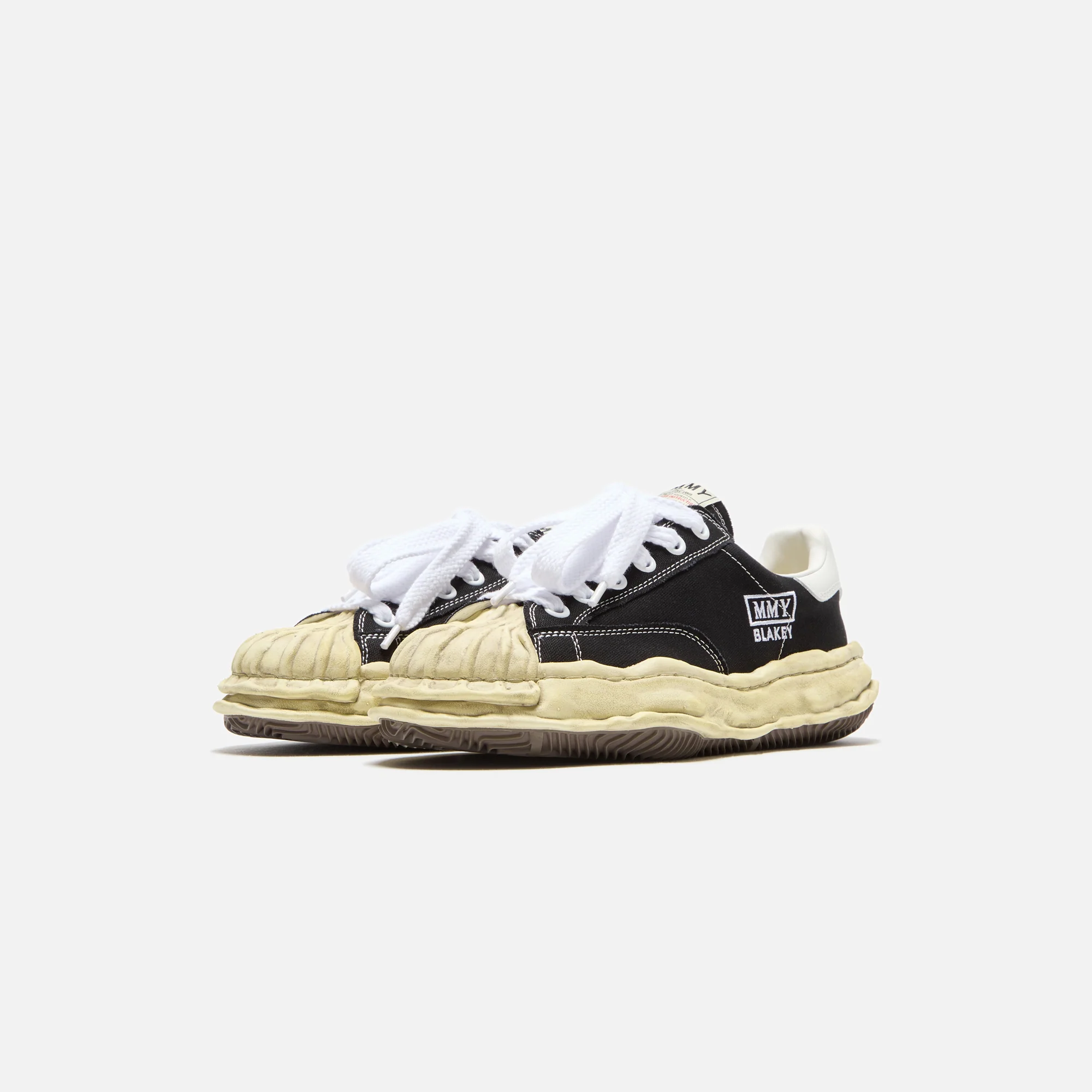 Mihara Yasuhiro Blakey Original Sole Canvas Low - Vintage Dyed Black - Image 2