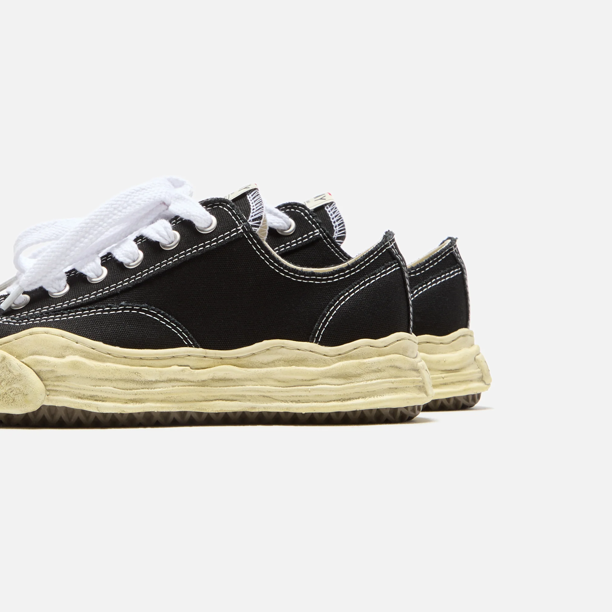 Mihara Yasuhiro Hank Original Sole Low Top - Garment Dyed Black - Image 3