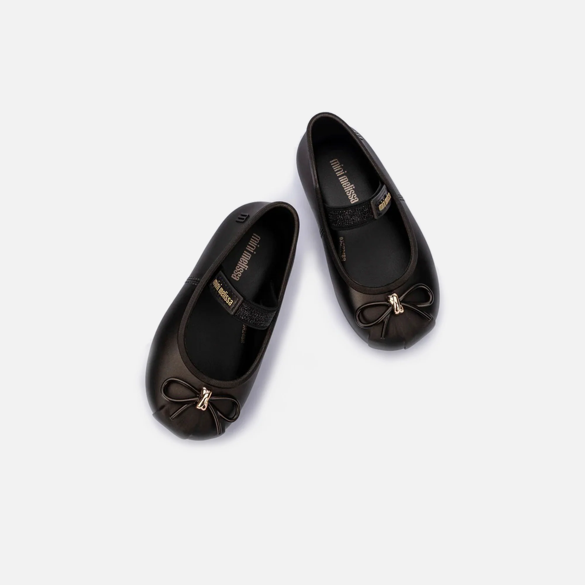 Melissa Mini Sophie Flat BB - Metallic Black - Image 2
