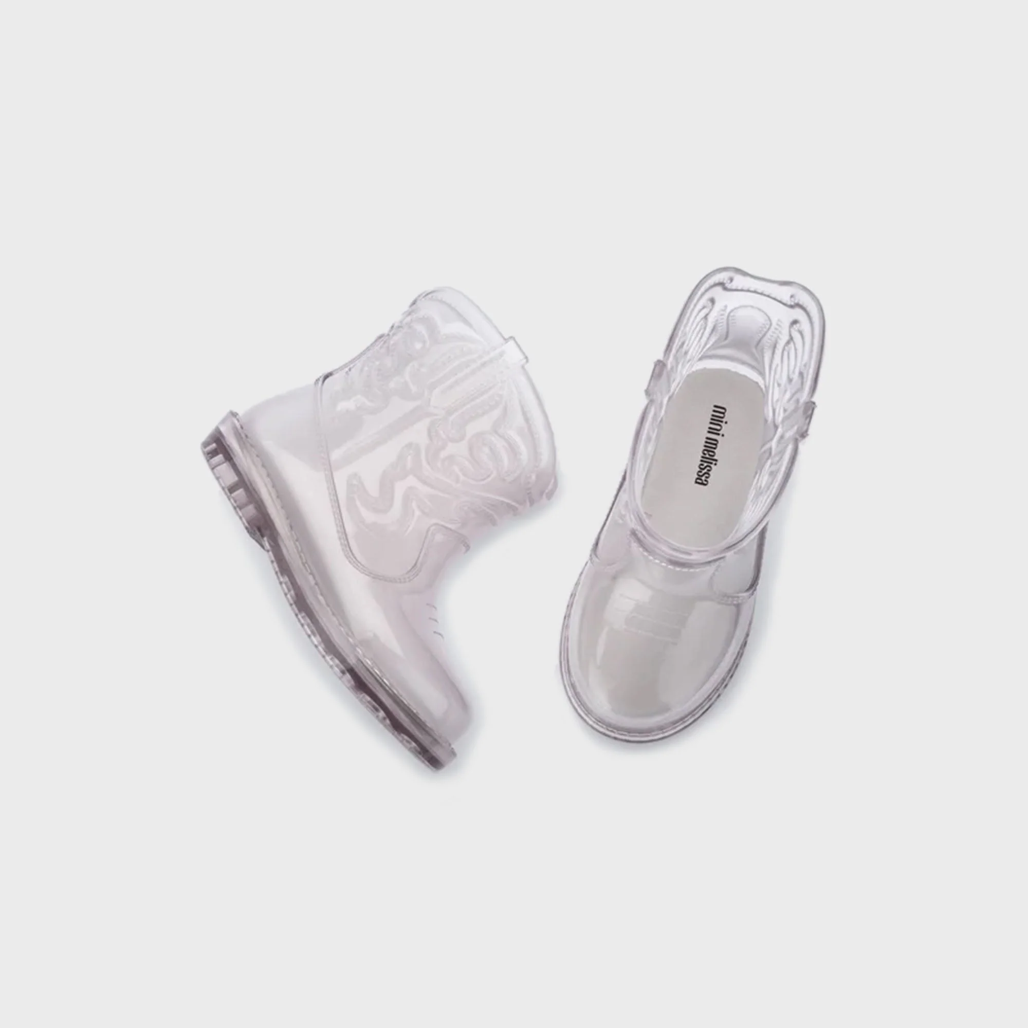 Melissa Mini Baby Texas Boot - Clear - Image 3