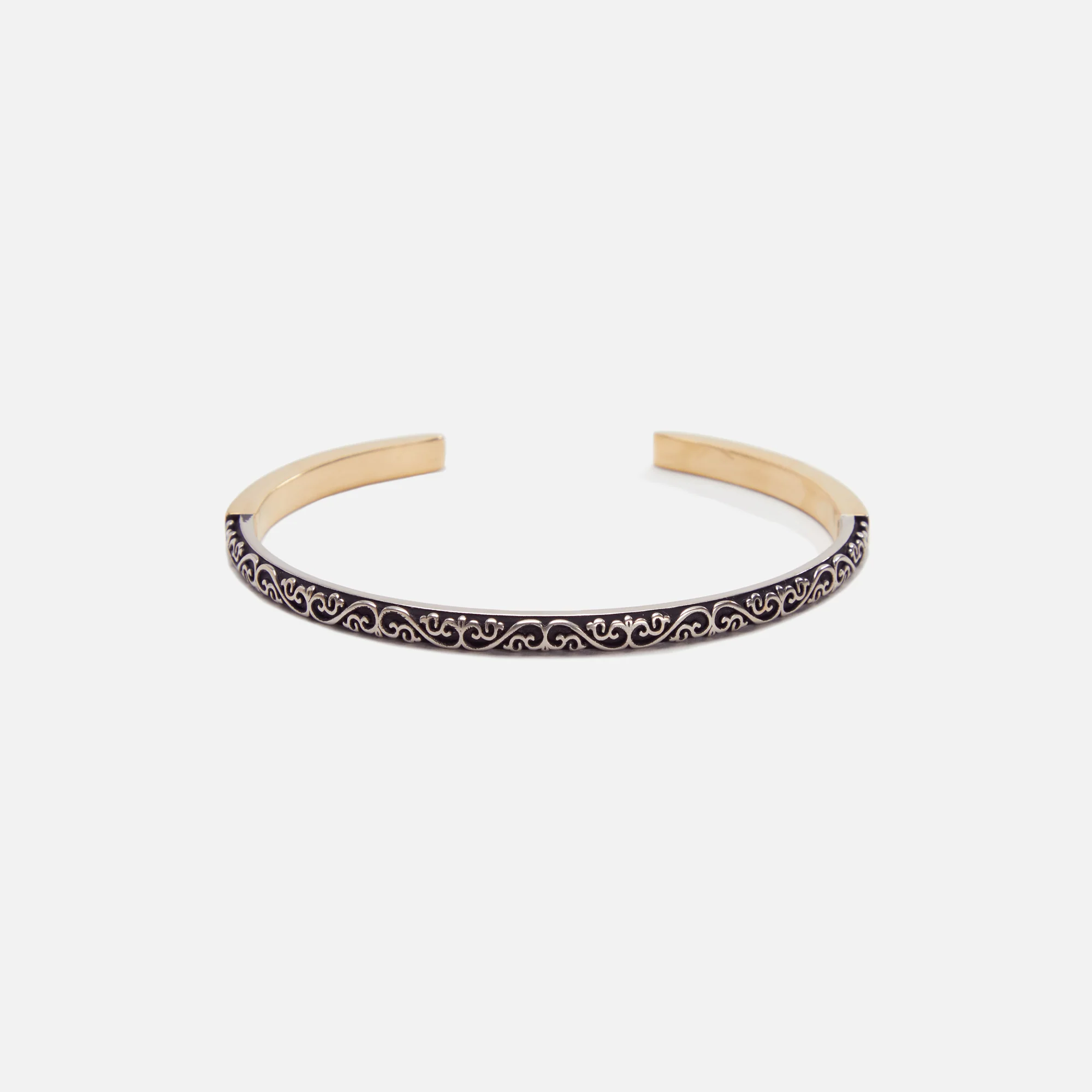 Margiela Ornate Cuff Bracelet - Yellow / Gold