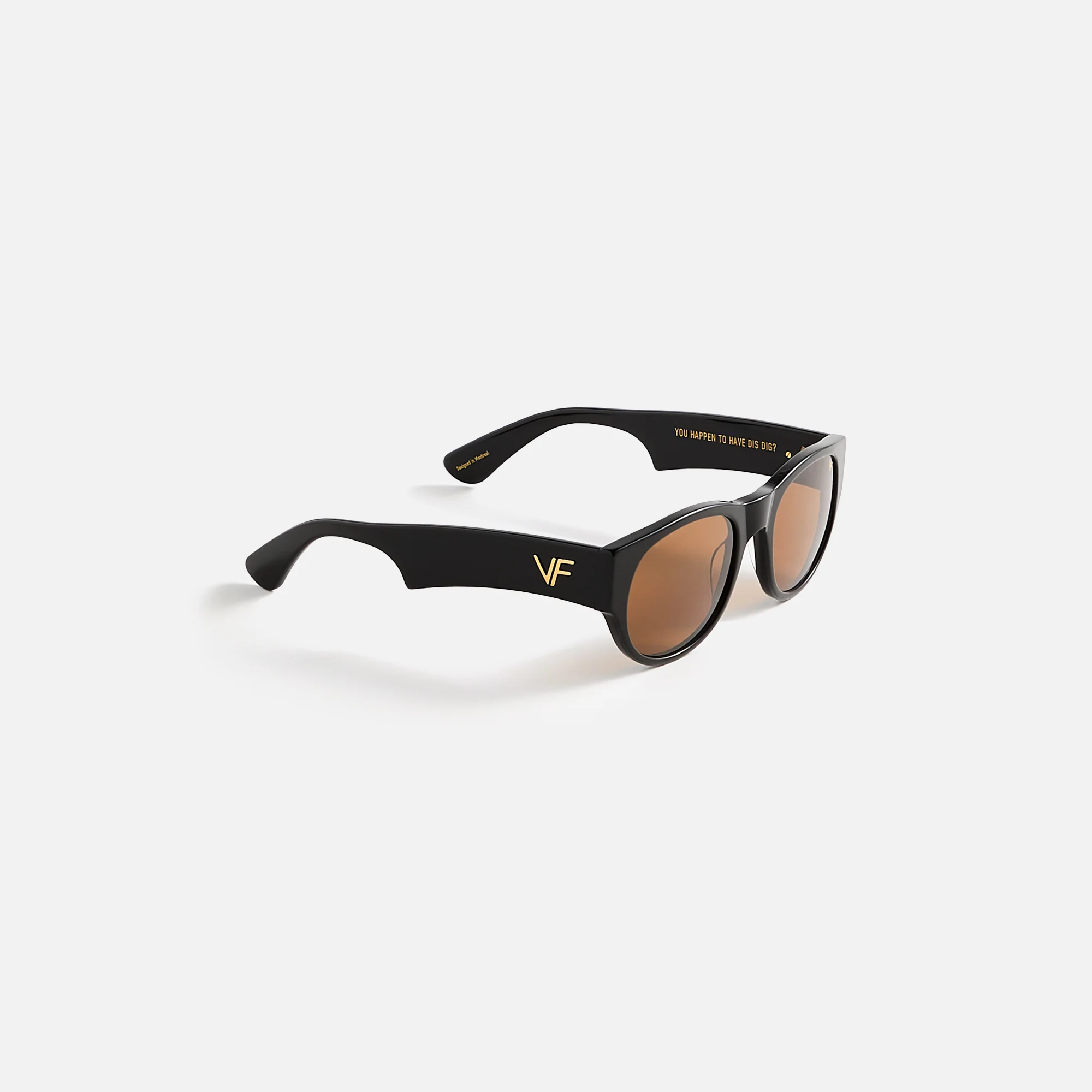 Vintage Frames Telly Black Acetate - Yellow - Image 2