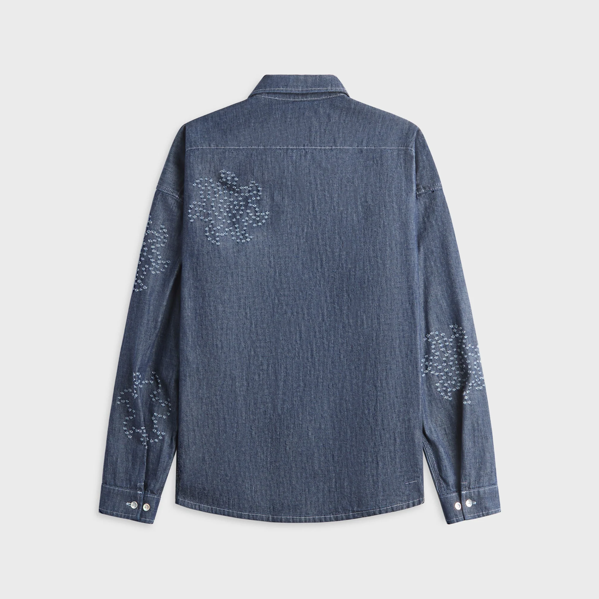 Marni Blue Chambray Oversized Shirt - Orion Blue - Image 2