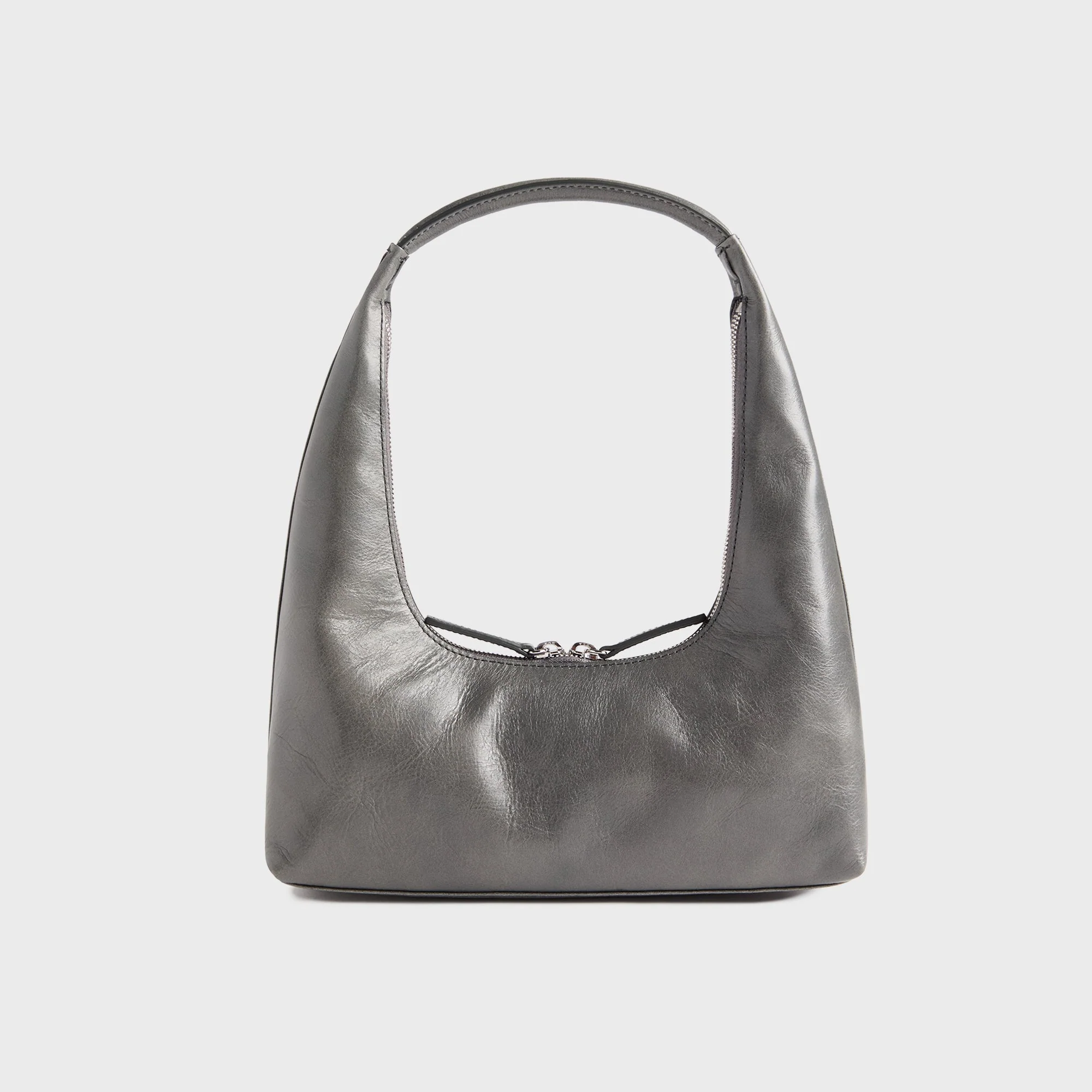 MARGESHERWOOD Hobo Shoulder Bag - Grey Semi Vegetable - Image 2