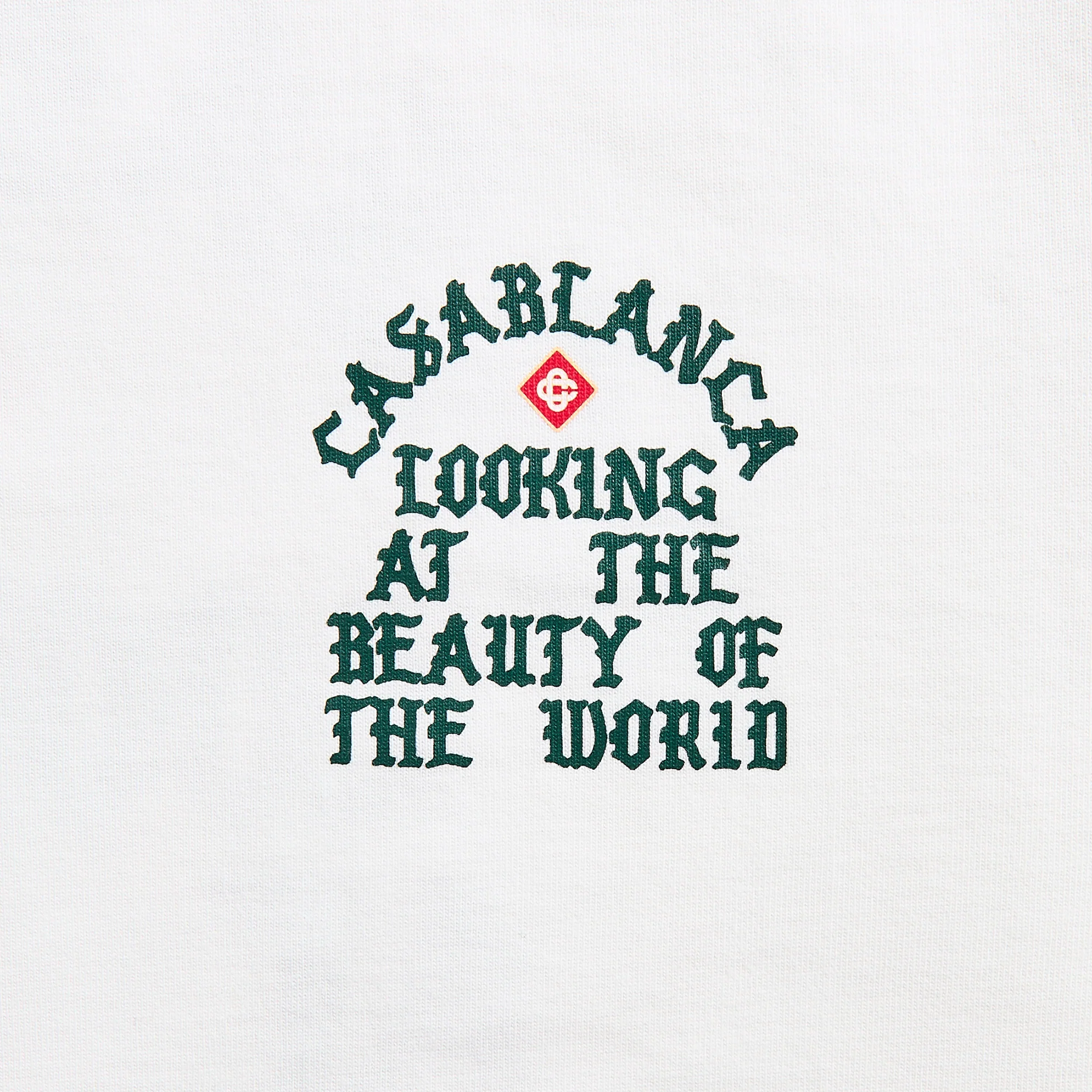 Casablanca Looking At The Beauty Of The World Printed Tee - White - Image 3