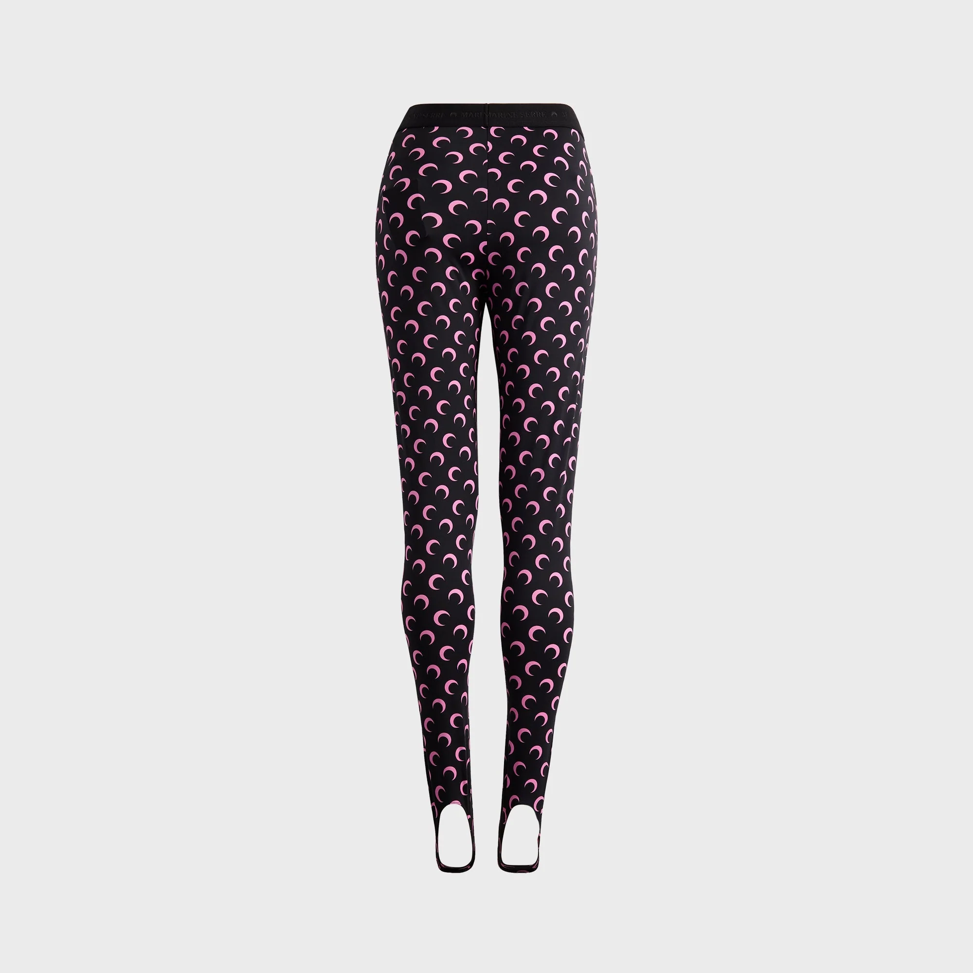 Marine Serre Moon Printed Jersey Legging - Black / Pink - Image 2