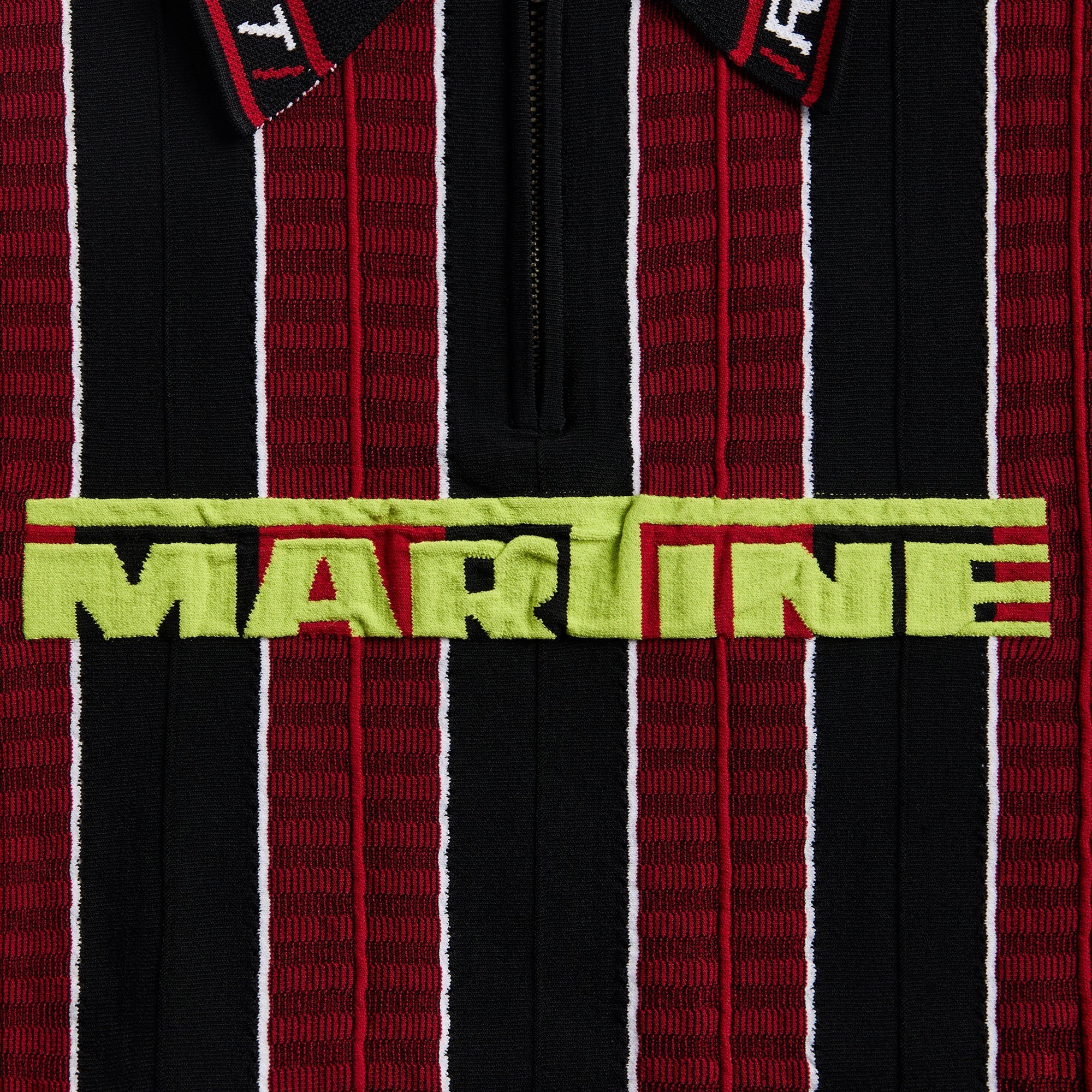 Martine Rose Logo Polo - Red / Black - Image 3