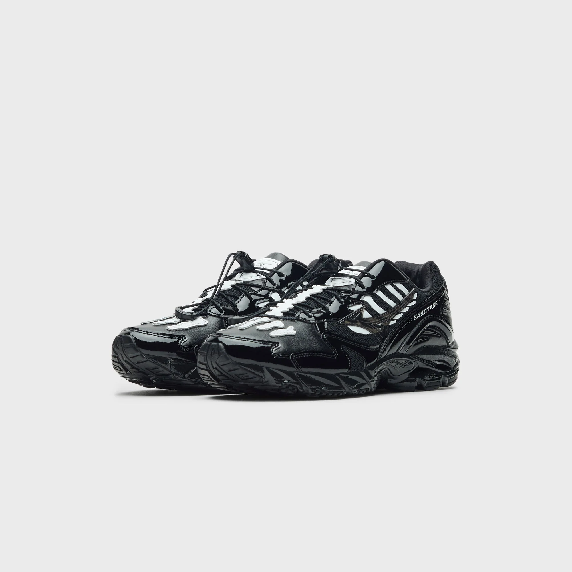 Mizuno Wave Rider 10 Sabotage - Black / Harbor Mist - Image 6