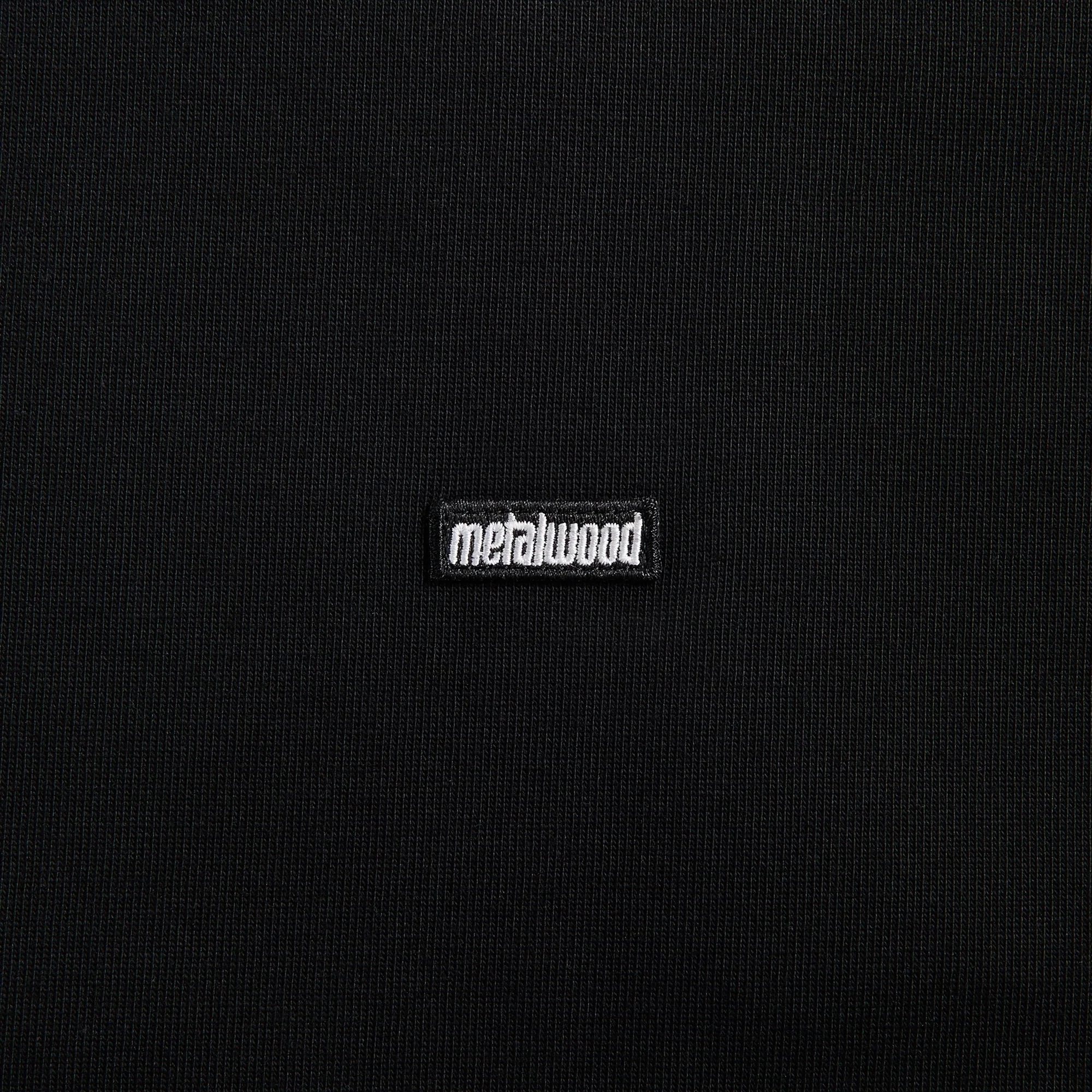 Metalwood Heavy Mini Metal Logo Tee - Black - Image 3