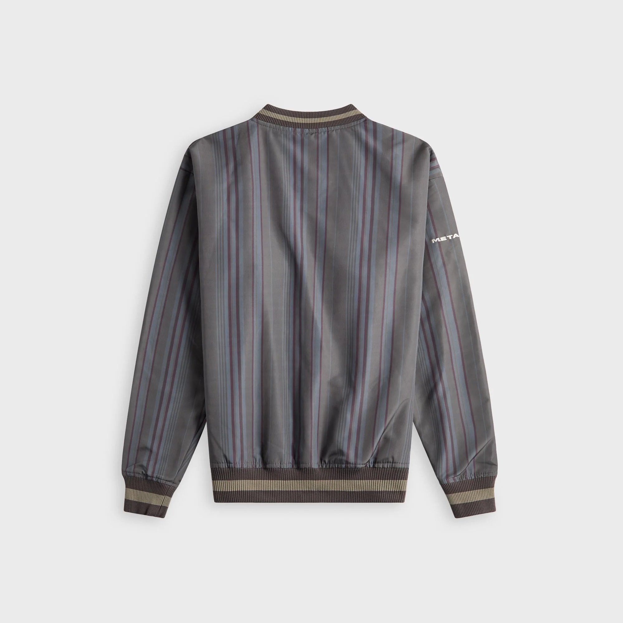 Metalwood Lined V-Neck Pullover Windbreaker - Multicolor - Image 2