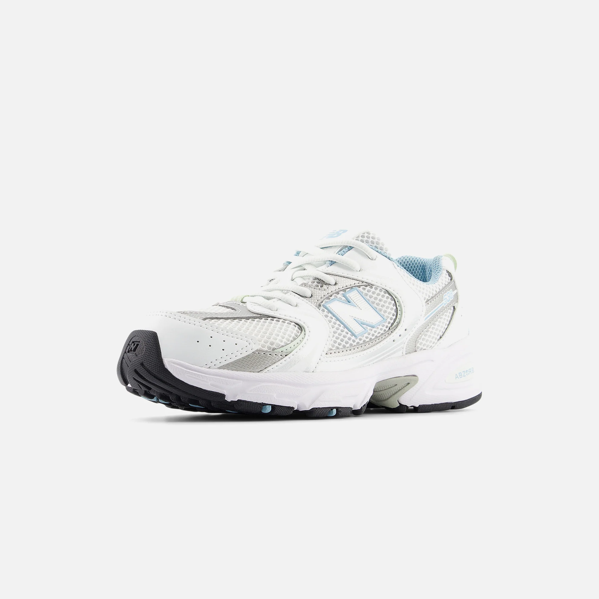 New Balance GS 530 - White / Chrome Blue - Image 2