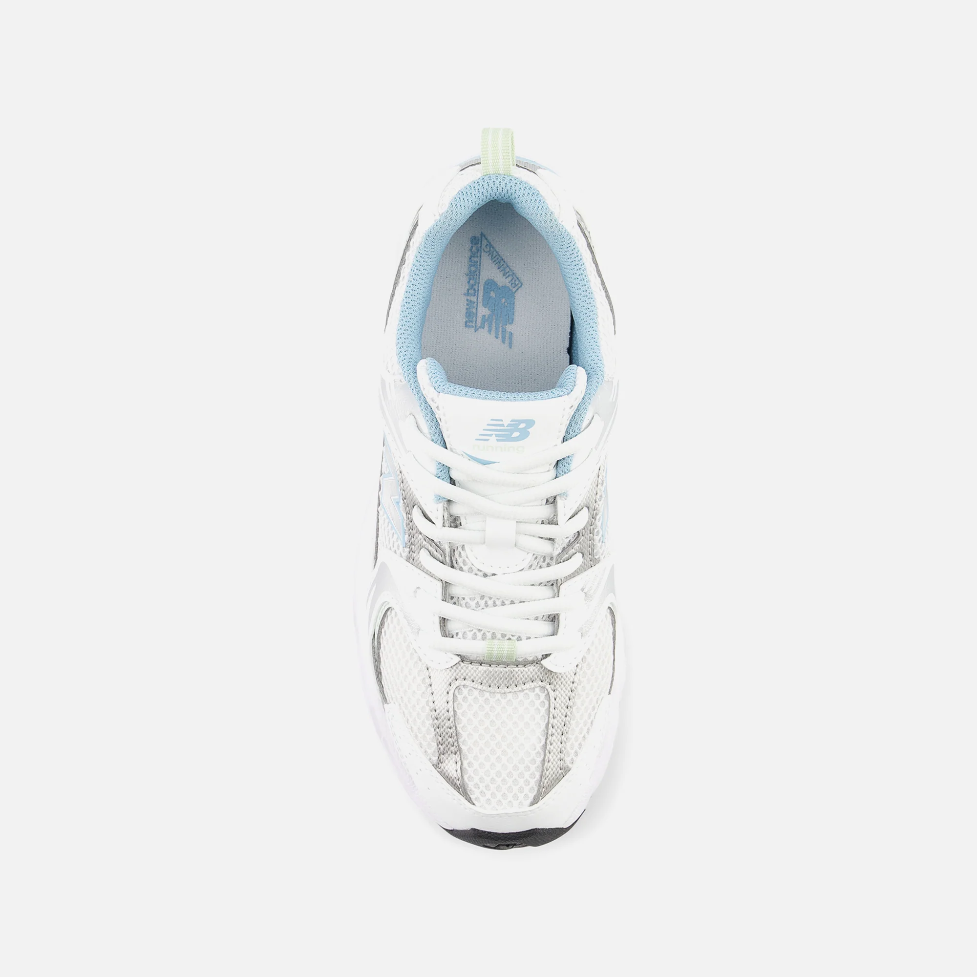 New Balance GS 530 - White / Chrome Blue - Image 4