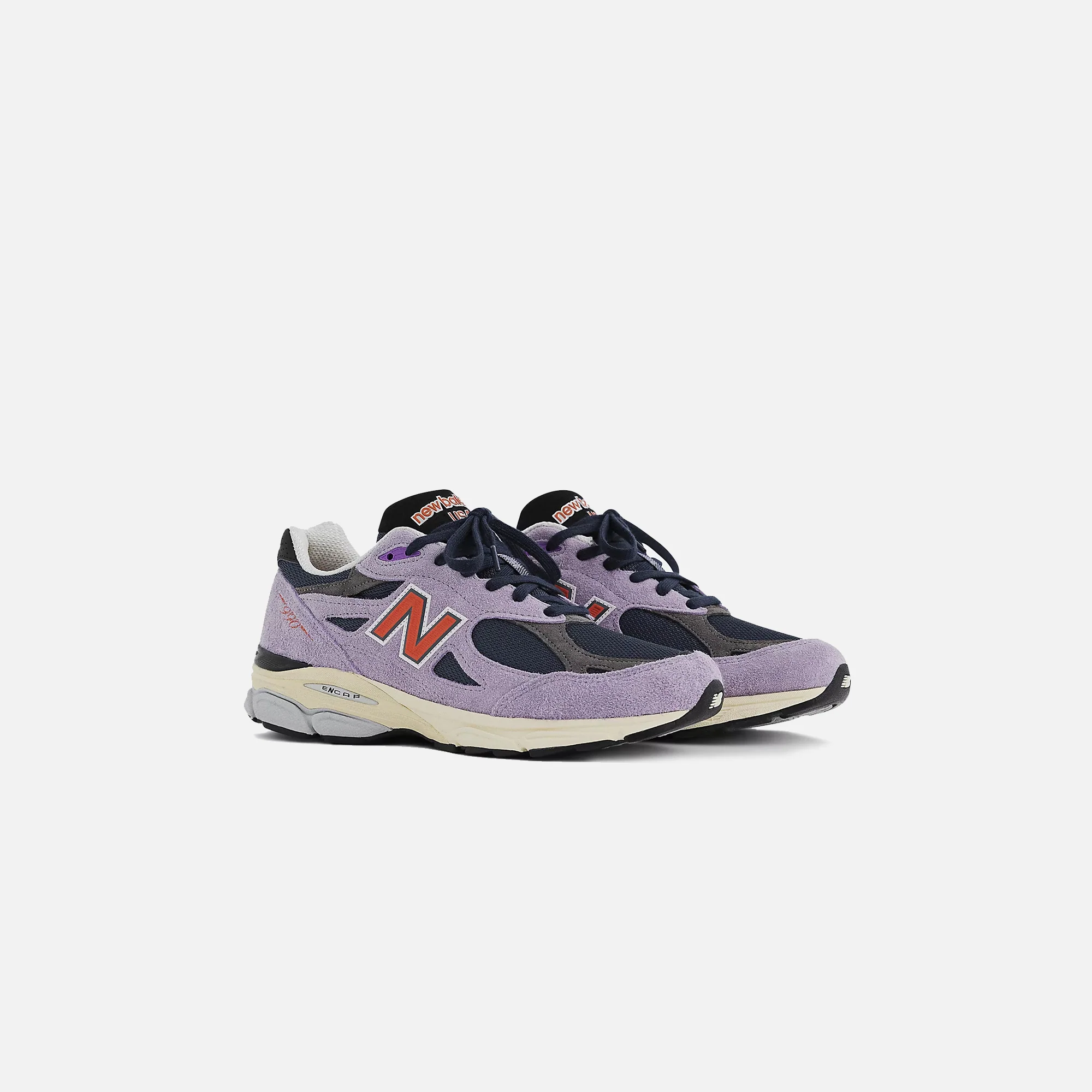 New Balance Made in USA 990 v3 - Lilac / Grey / Red - Image 2