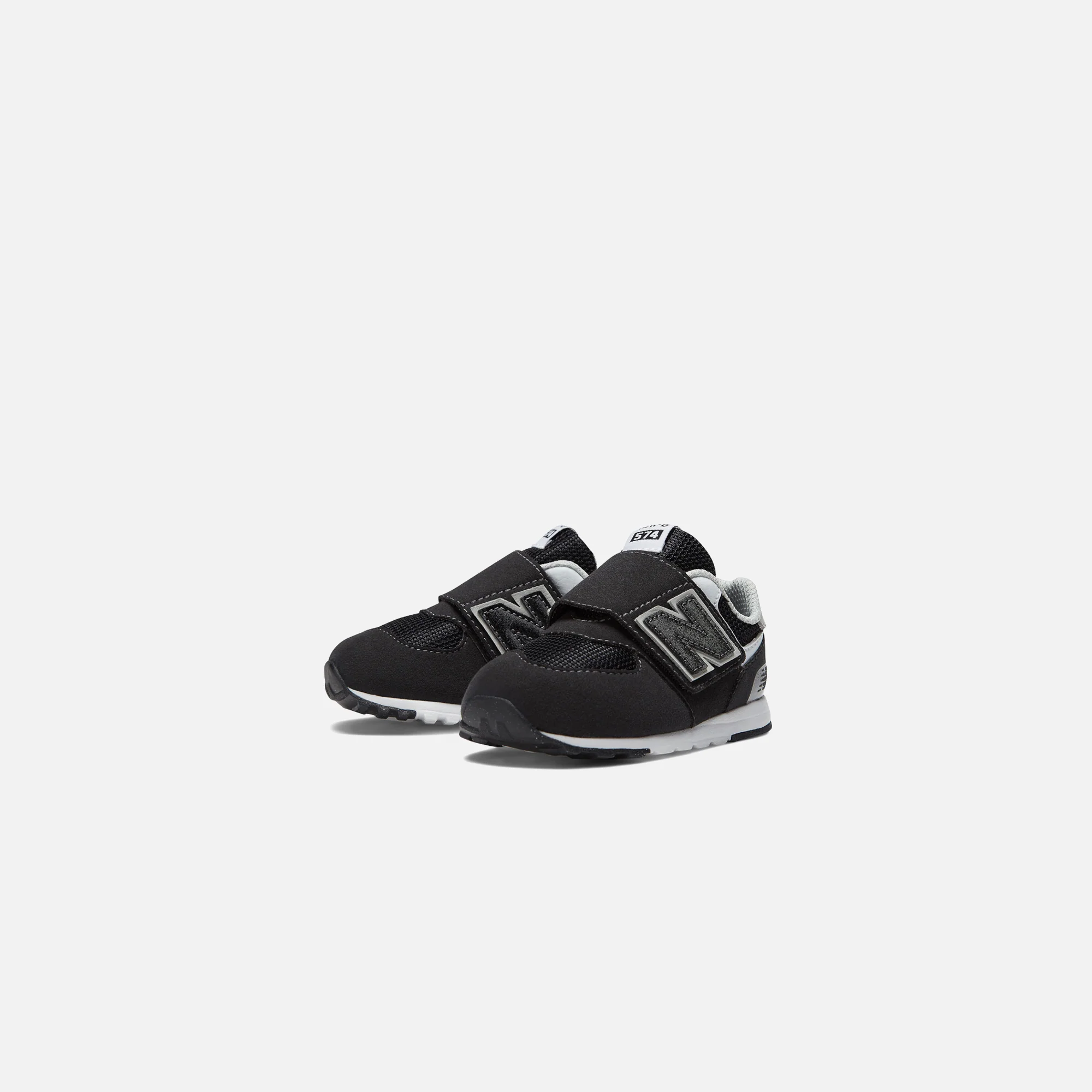 New Balance Infant 574 NEW-B Hook & Loop - Black - Image 2