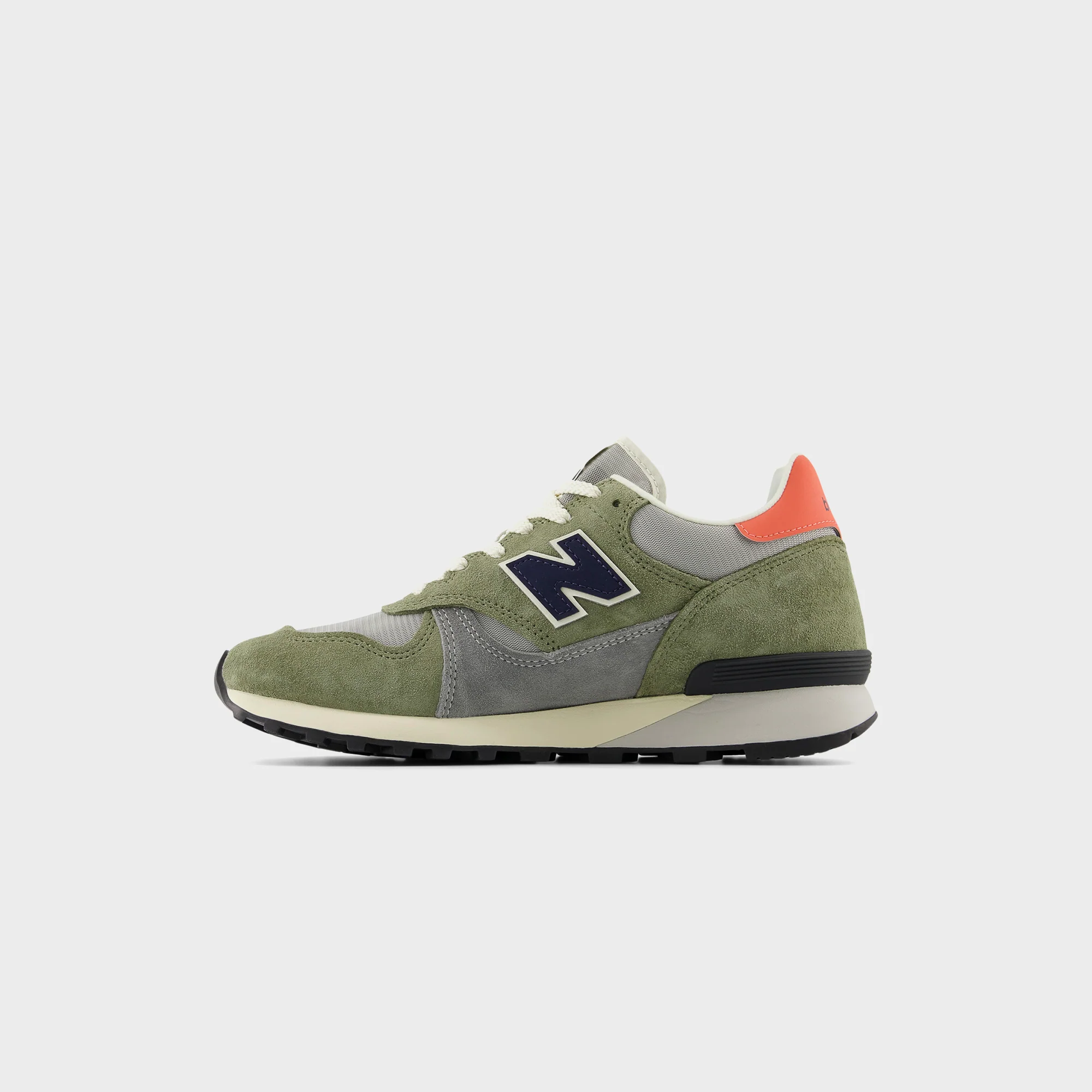 New Balance 475 - Dark Olivine / Raincloud / Drift Red - Image 3