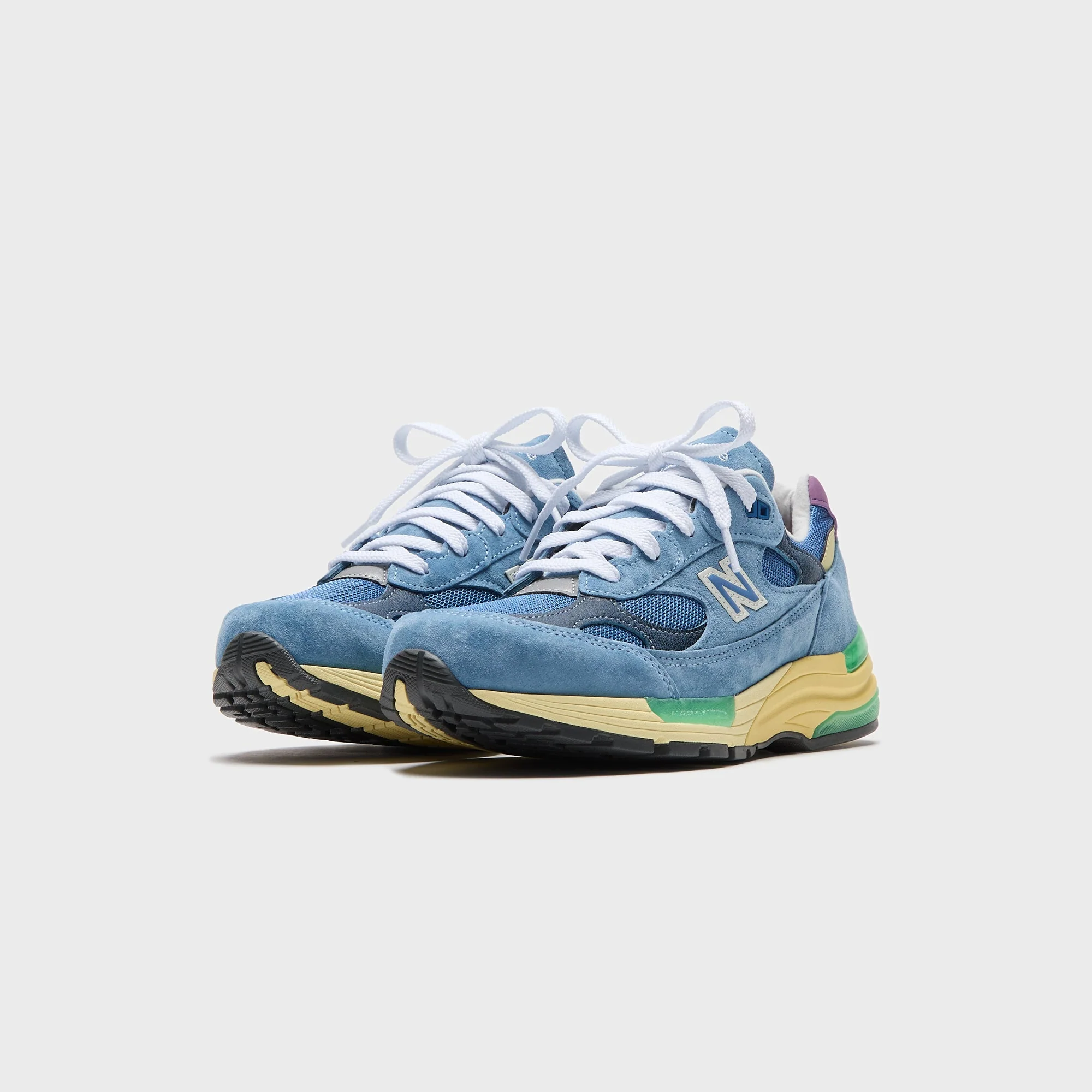 New Balance Made In USA 992 - Sea Stone / Green Apple / Maize - Image 2