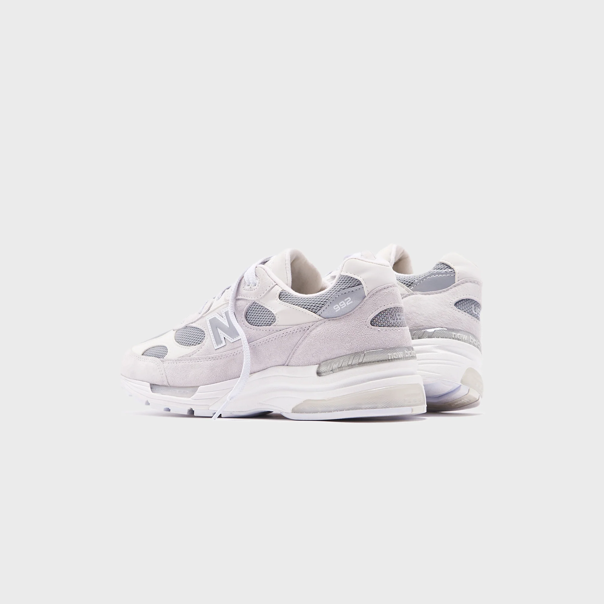 New Balance 992 Made in USA - White / Silver Metalic - Image 4