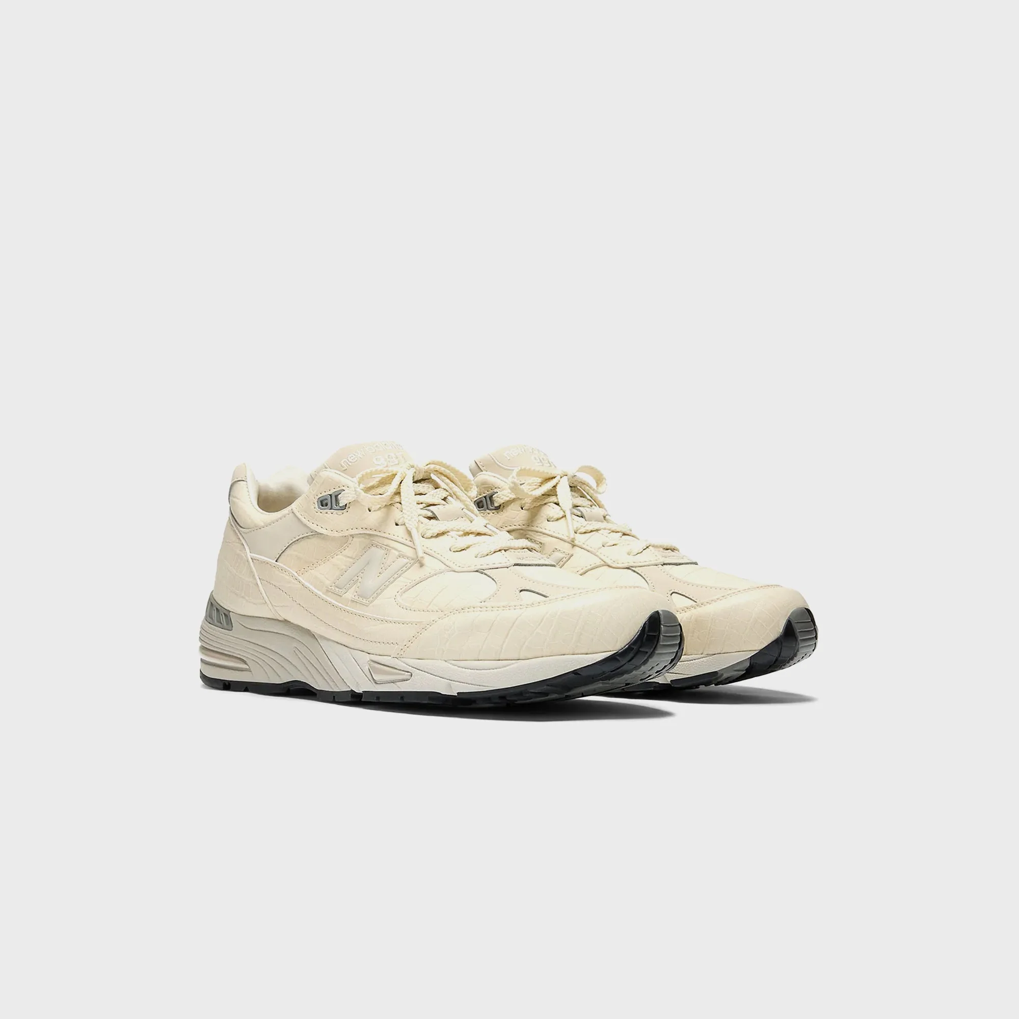 New Balance WMNS Made in UK 991v1 - Oyster Gray / Pistachio Shell / French Oak - Image 3