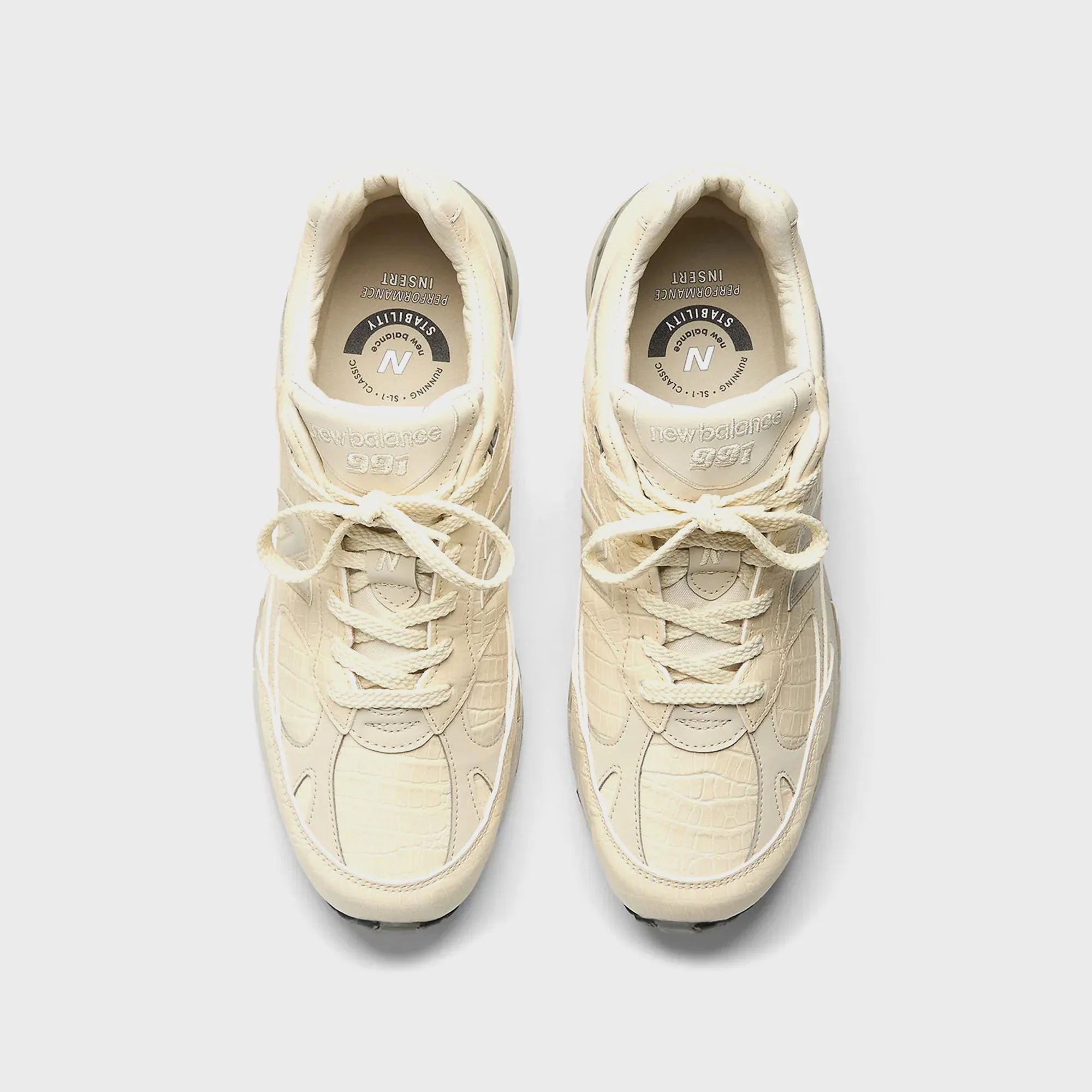 New Balance WMNS Made in UK 991v1 - Oyster Gray / Pistachio Shell / French Oak - Image 4