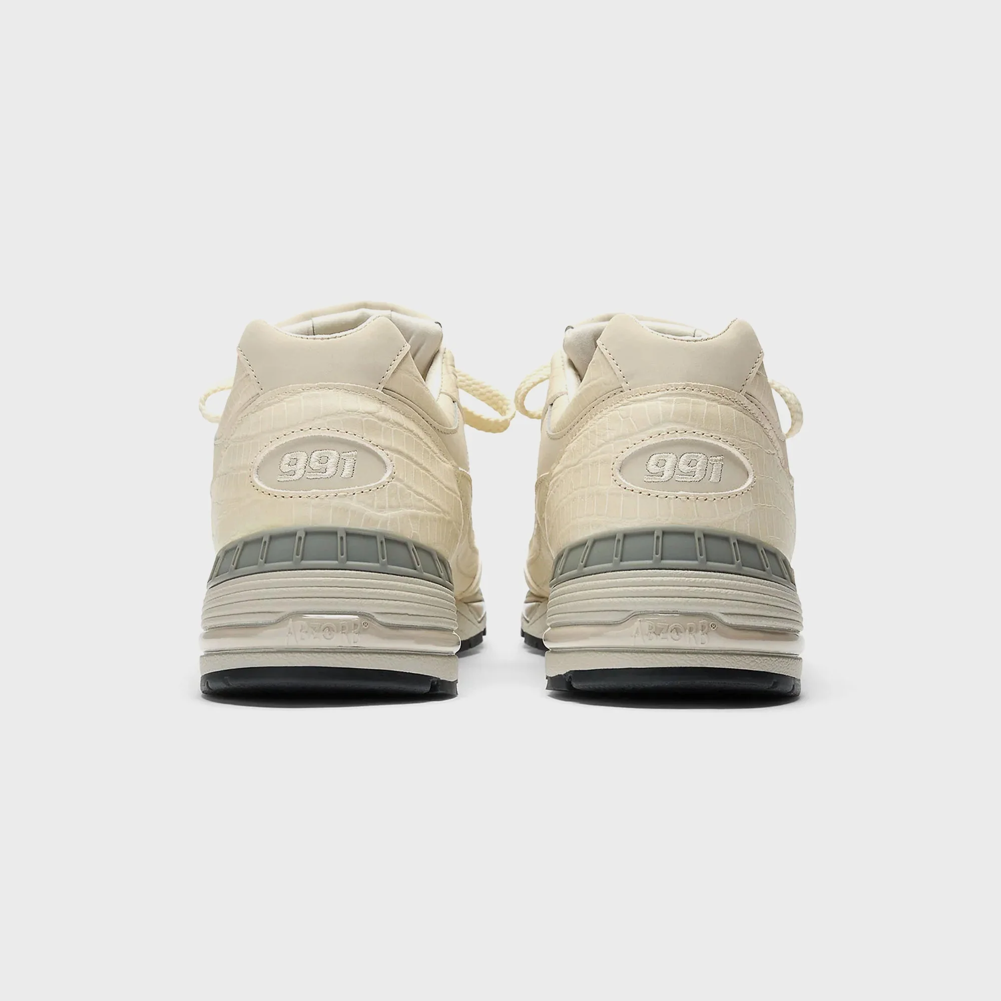 New Balance WMNS Made in UK 991v1 - Oyster Gray / Pistachio Shell / French Oak - Image 5