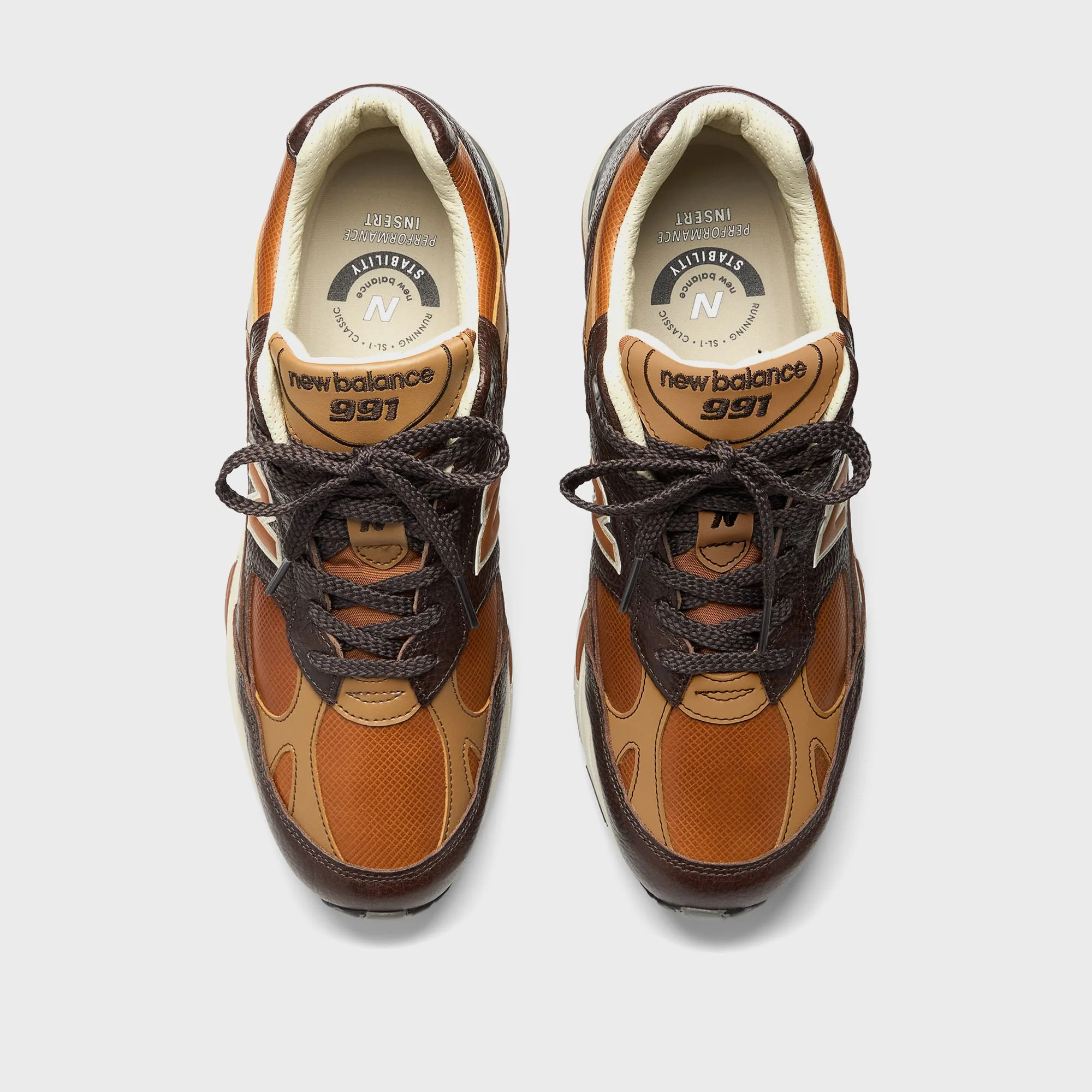 New Balance WMNS Made in UK 991v1 - Chocolate Plum / Caramel Cafe / Tan - Image 4