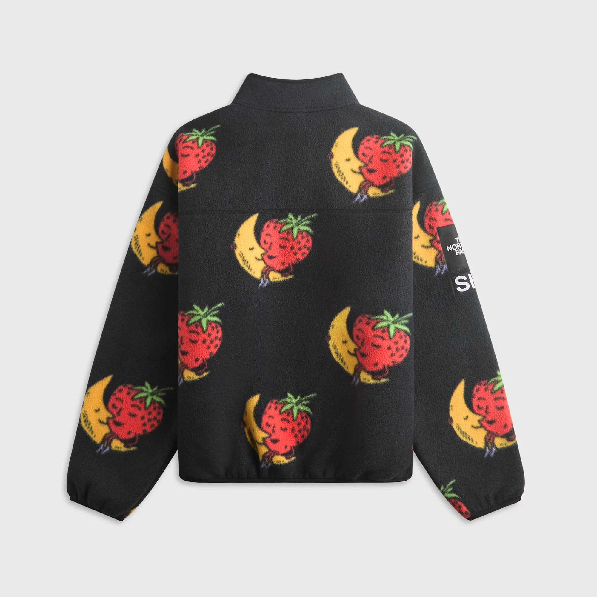 The North Face x Sky High Farms Fleece Quarter Zip - Black / Strawberry Moon Print - Image 2