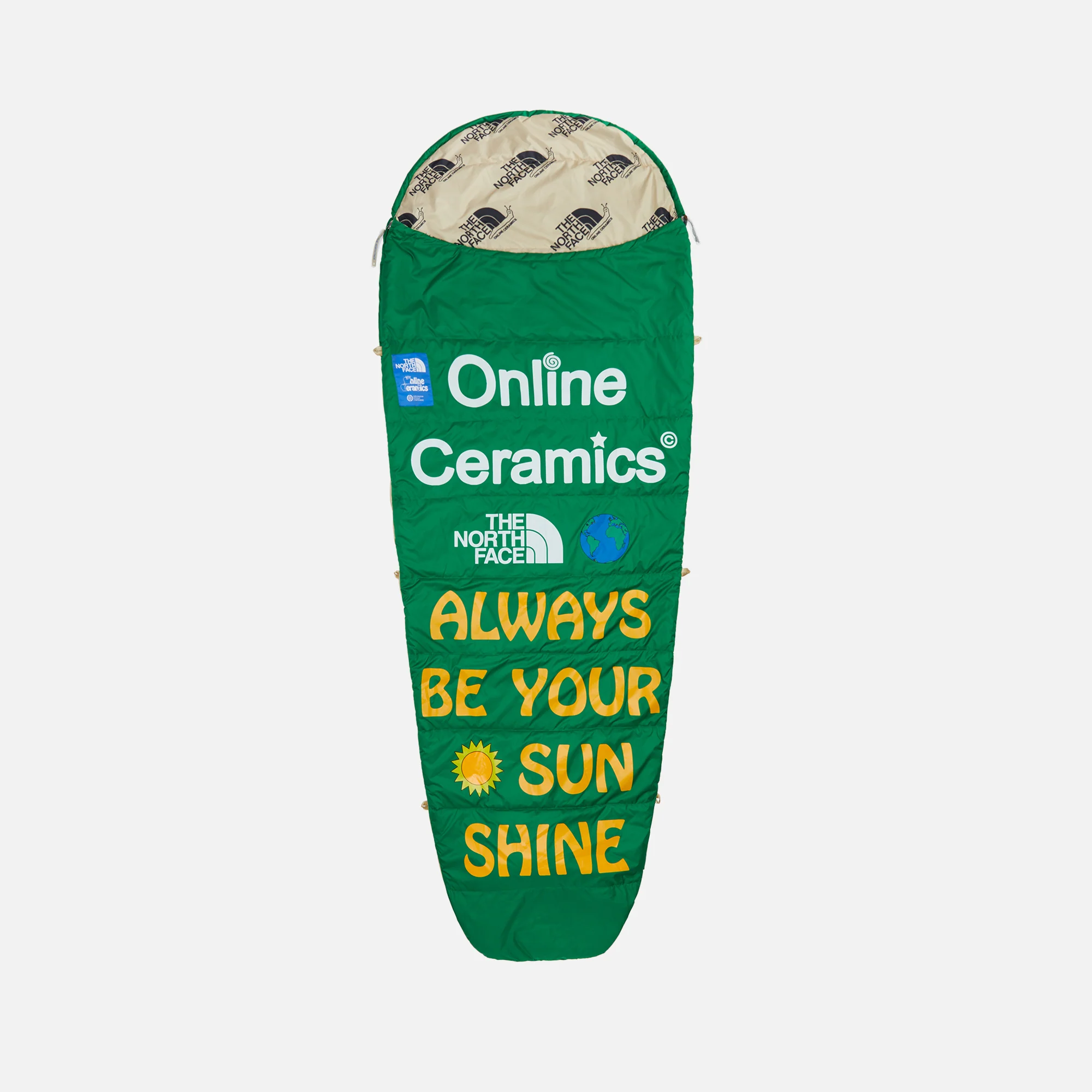 The North Face x Online Ceramics Eco Trail Down Sleeping Bag - Arden Green - Image 2