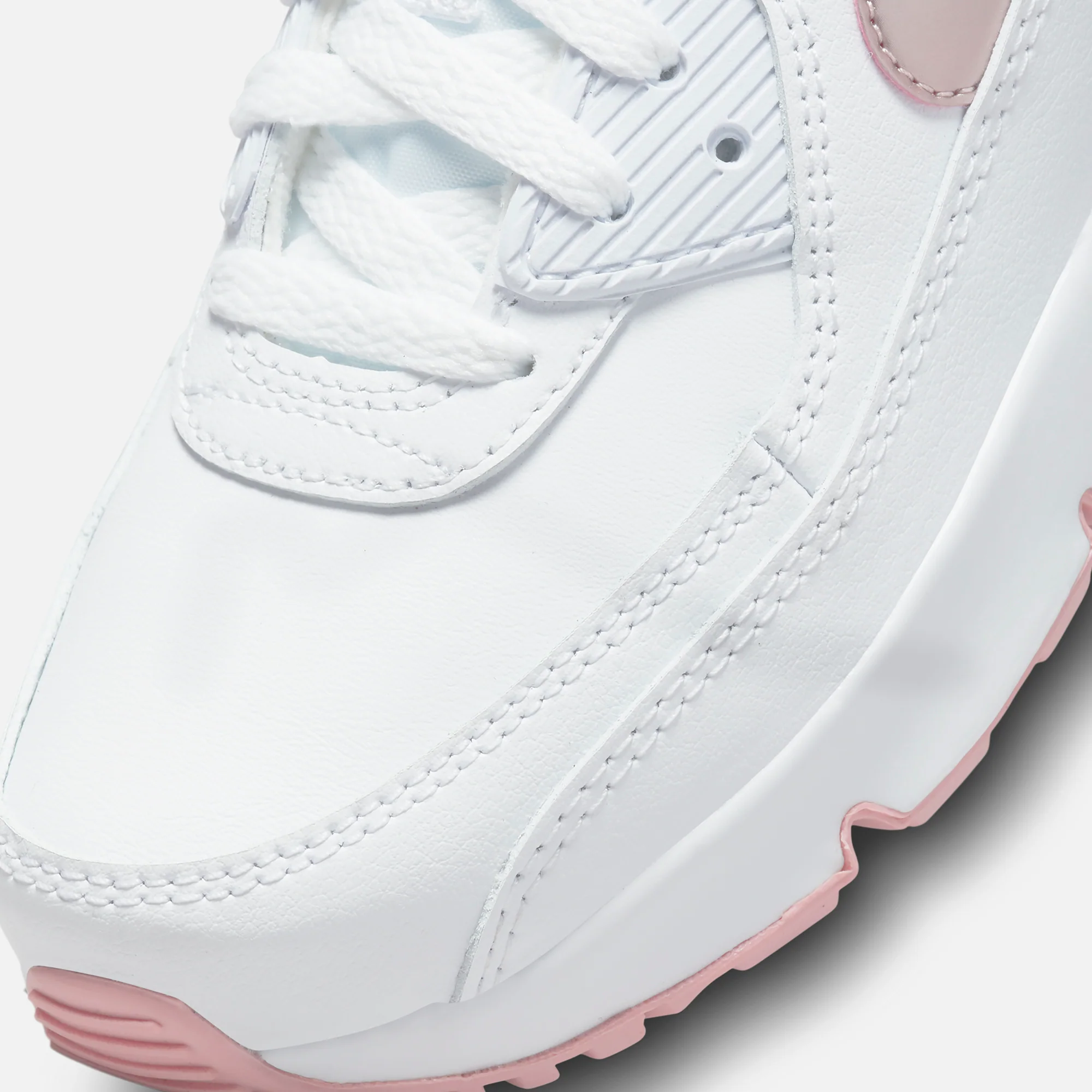 Nike Grade School Air Max 90 - White / Pink Glaze - Image 6