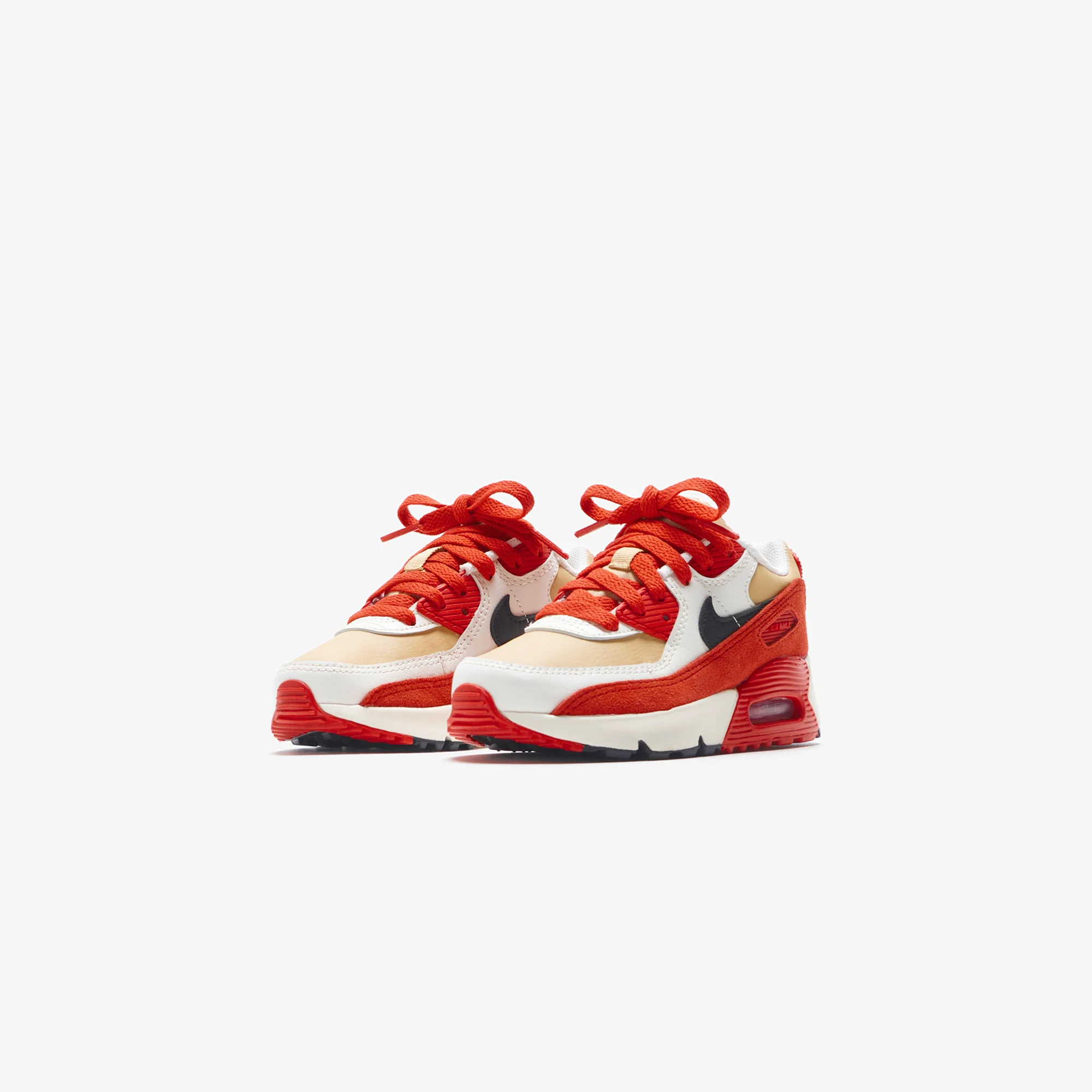Nike Pre-School Air Max 90 LTR - Sesame / Black / Red Clay / Sail - Image 2