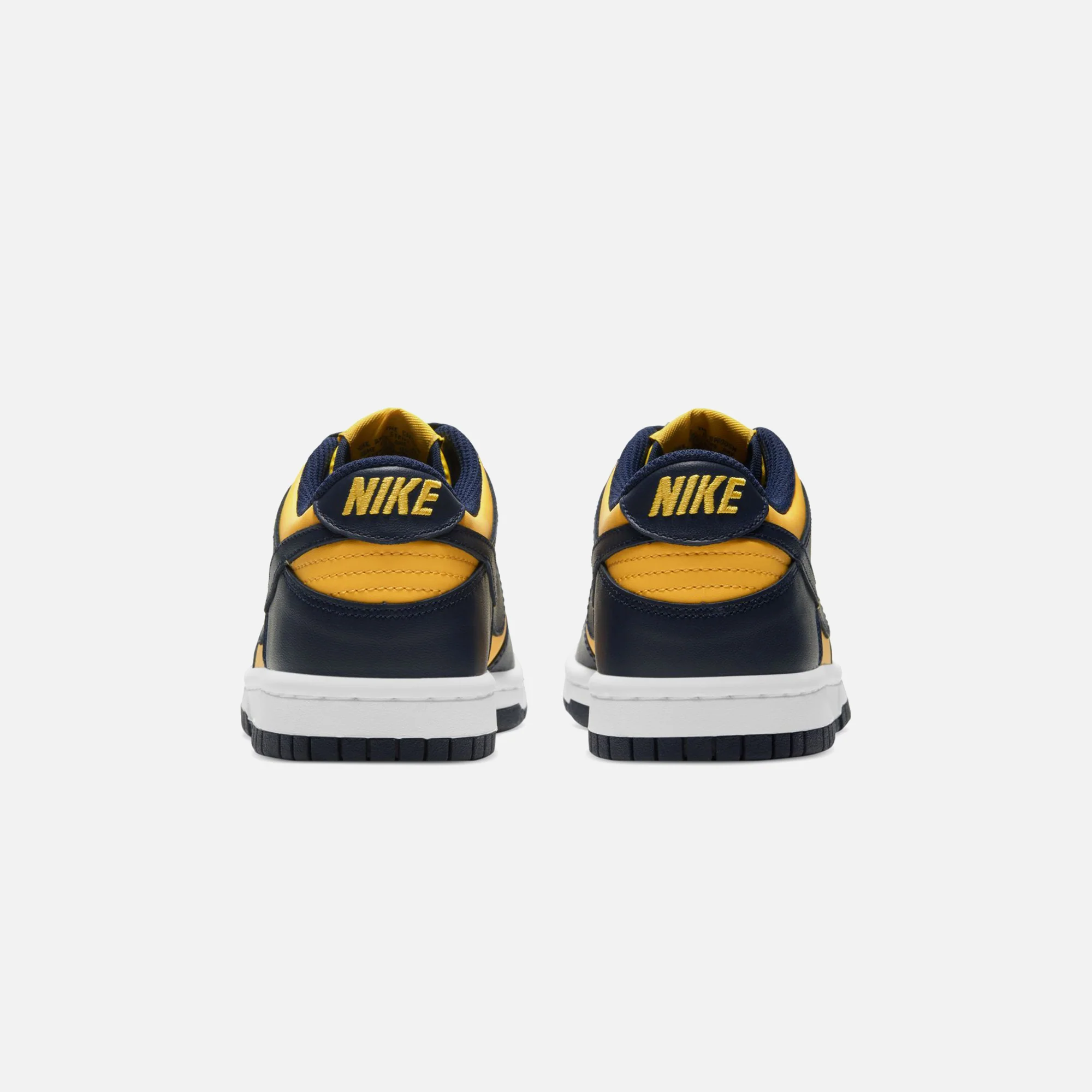 Nike Grade School Dunk Low BG Michigan - Varsity Maize / Midnight Navy / White / Total Orange - Image 4