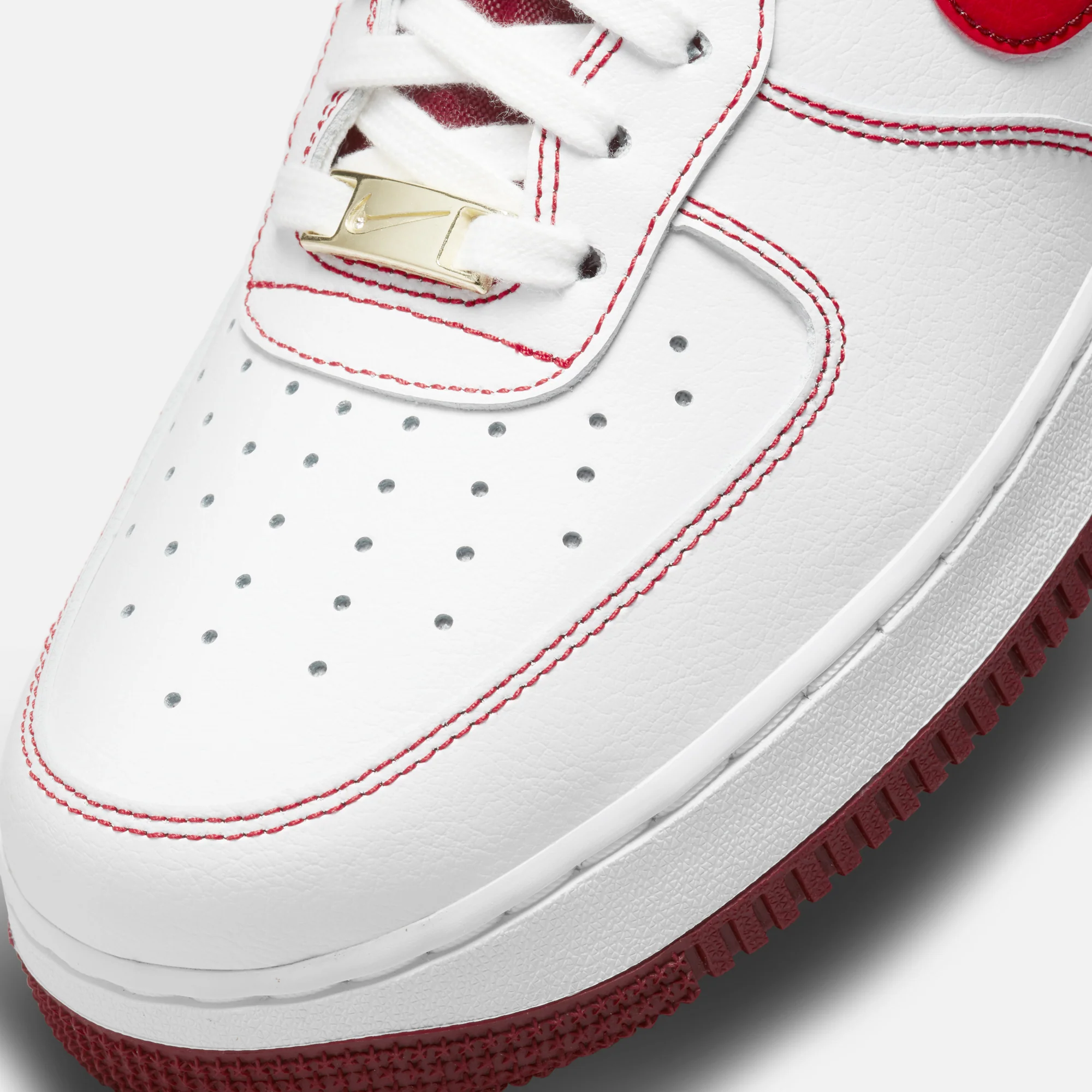 Nike Air Force 1 `07 - White / University Red / Team Red - Image 5