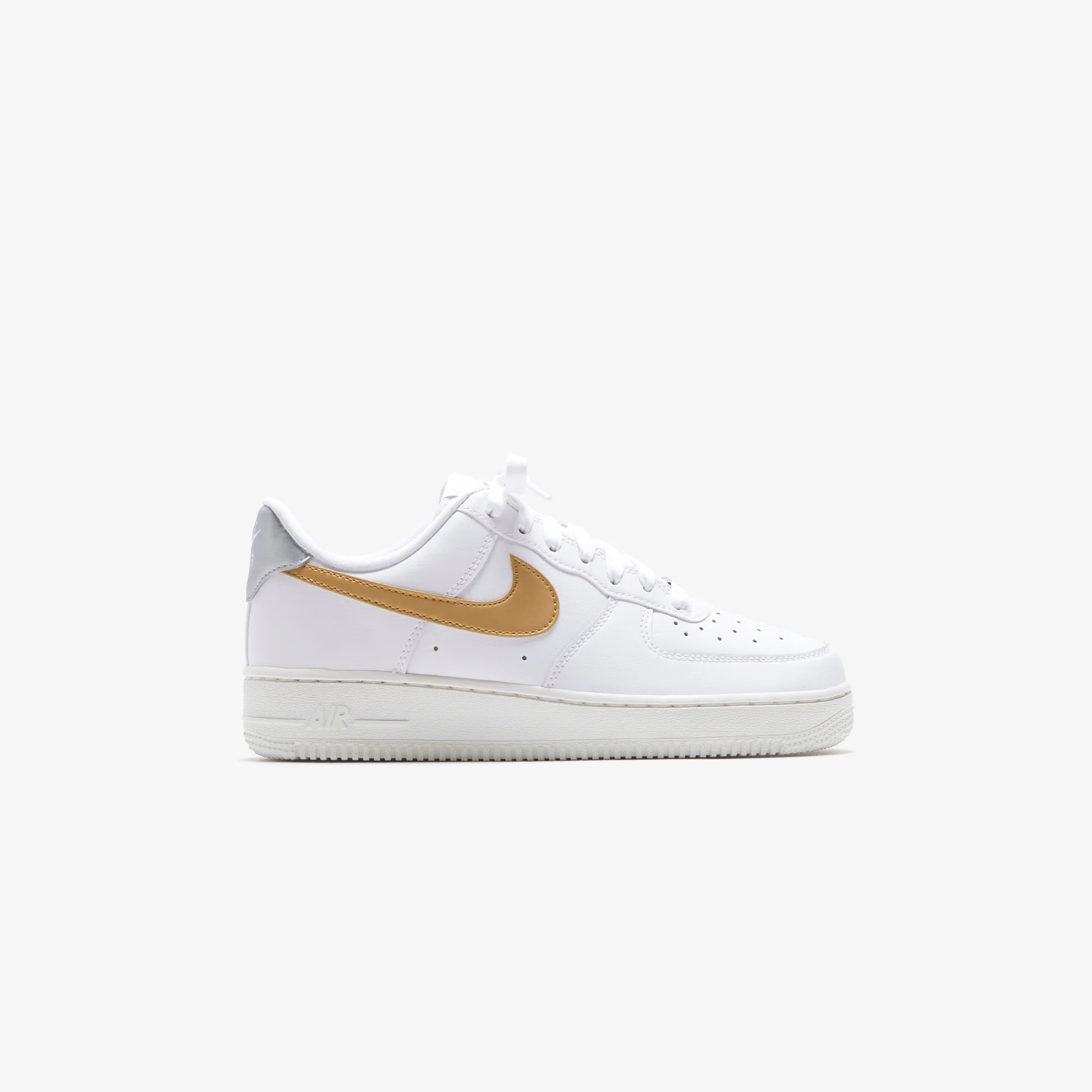 Nike Wmns Air Force 1 `07 - White / Gold / Silver
