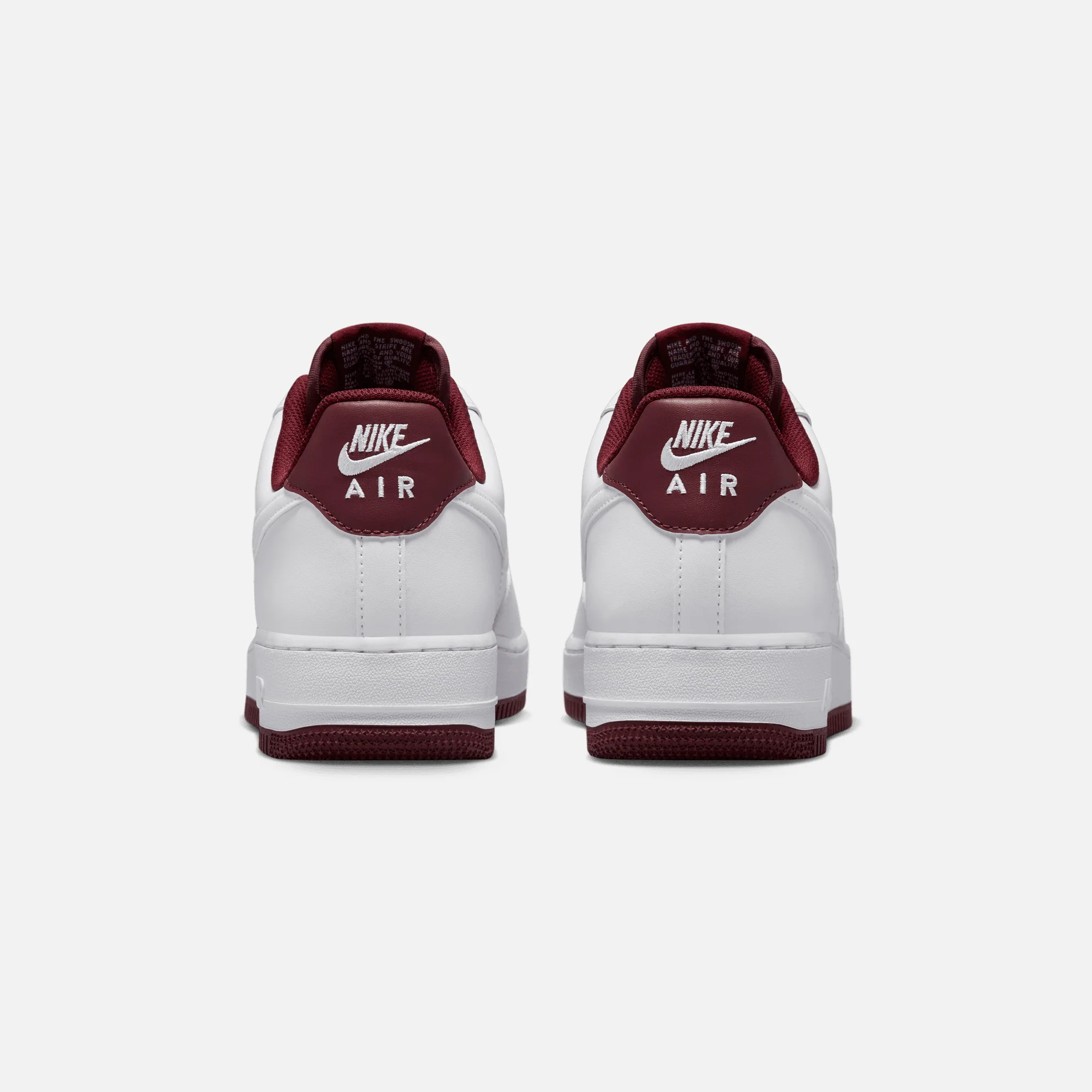 Nike Air Force 1 `07 - White / Dark Beetroot - Image 4