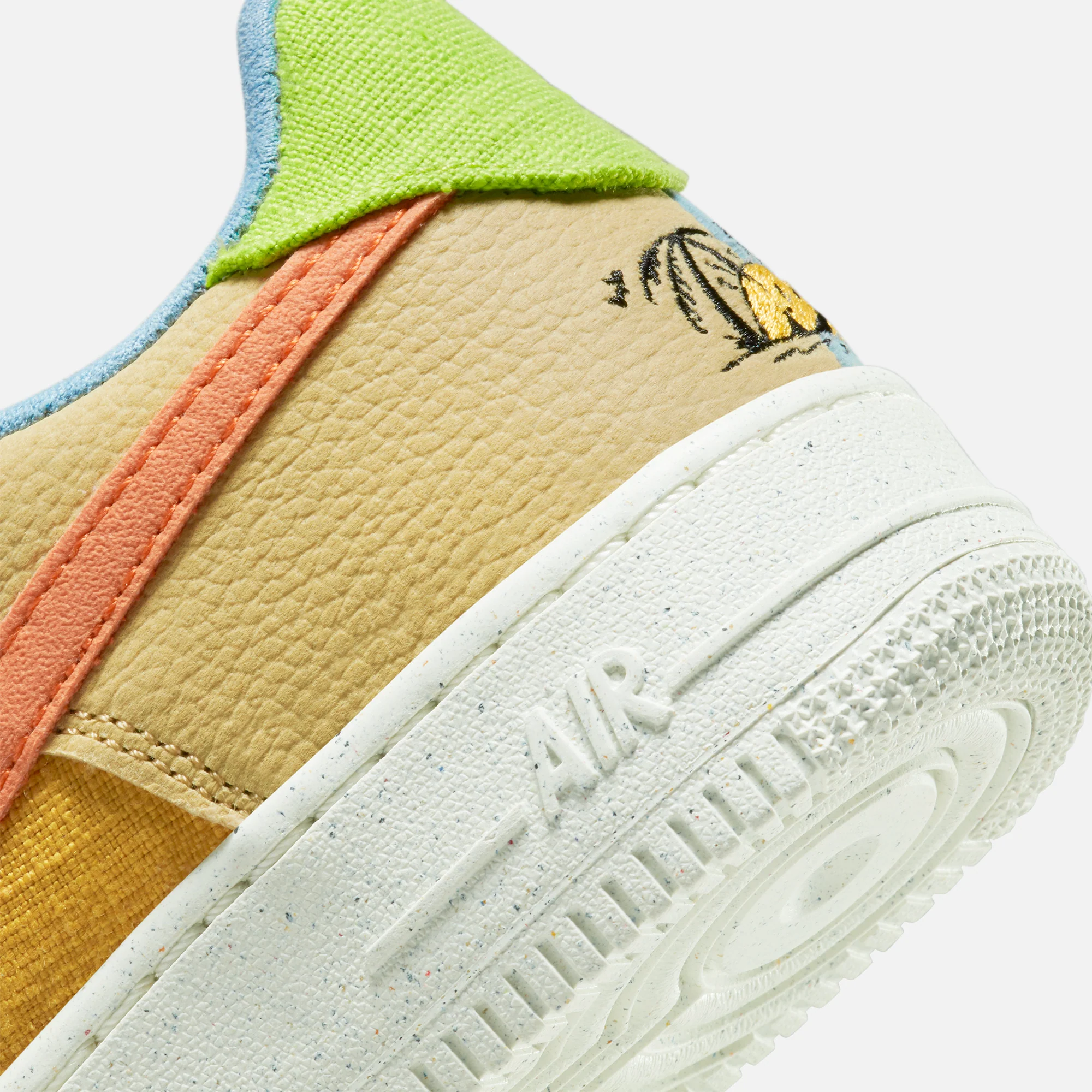 Nike Air Force 1 LV8 - Sanded Gold / Hot Curry / Wheat Grass - Image 6