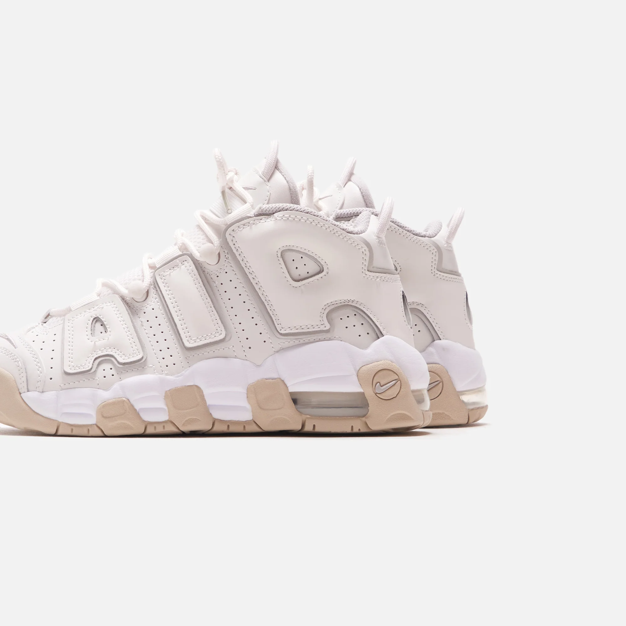 Nike Kids Air More Uptempo - Phantom / White / Sand Drift / Light Iron Ore - Image 3