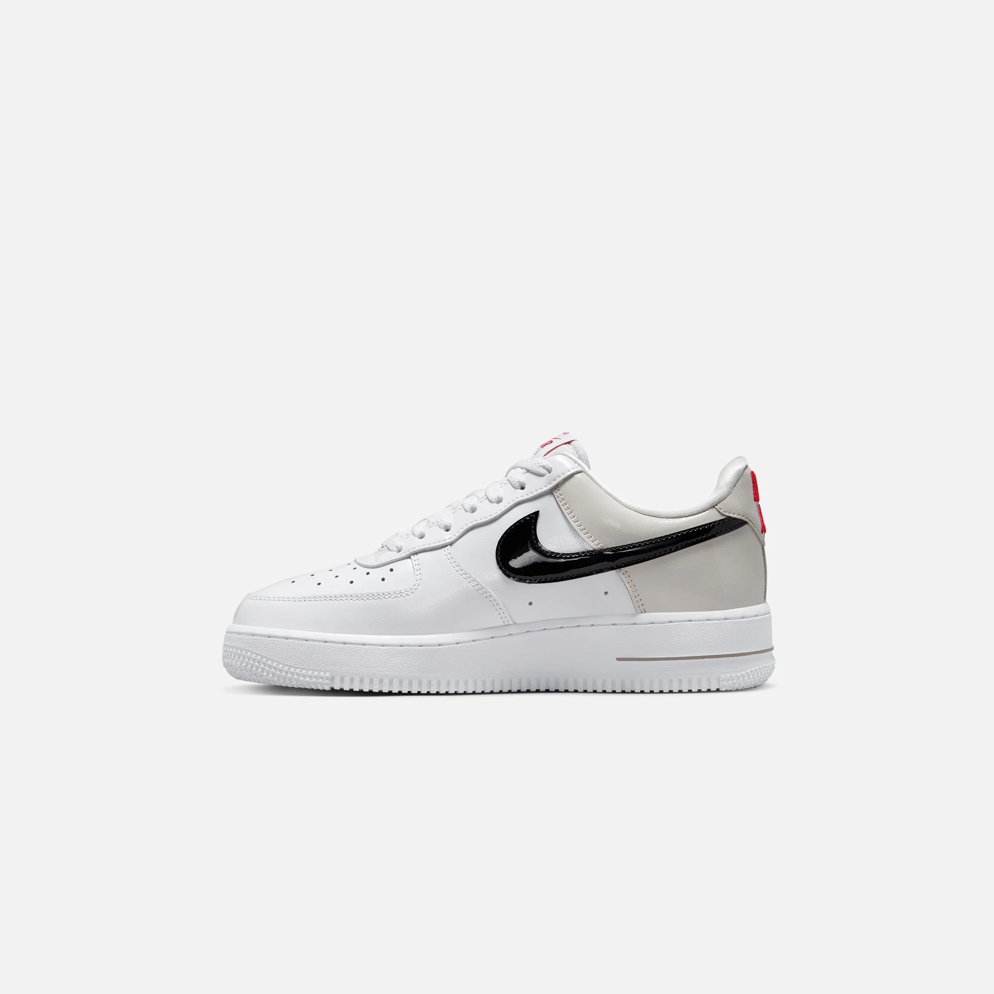 Nike WMNS Air Force 1 `07 - Light Iron Ore / Black / White / University Red - Image 3