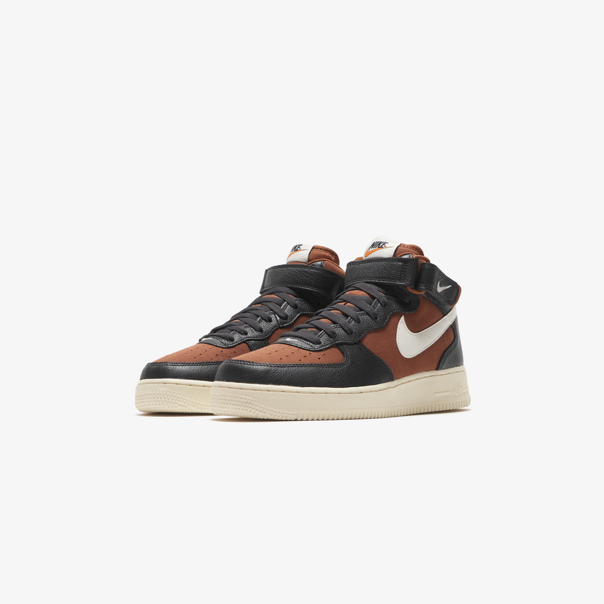 Nike Air Force 1 Mid `07 LX - Off Noir / Pecan / Alpha Orange / Sail - Image 2
