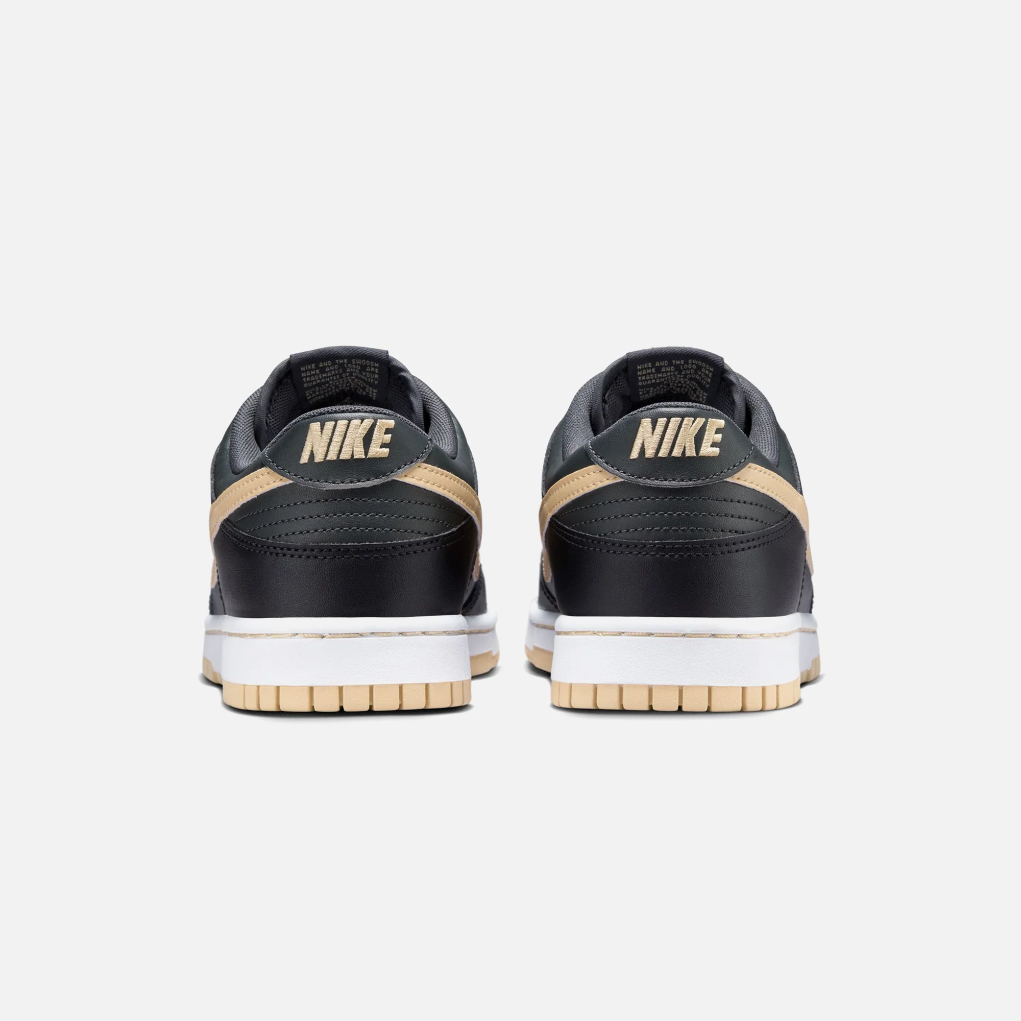 Nike Dunk Low Retro PRM - Low Black / Midnight Navy / Tan - Image 6