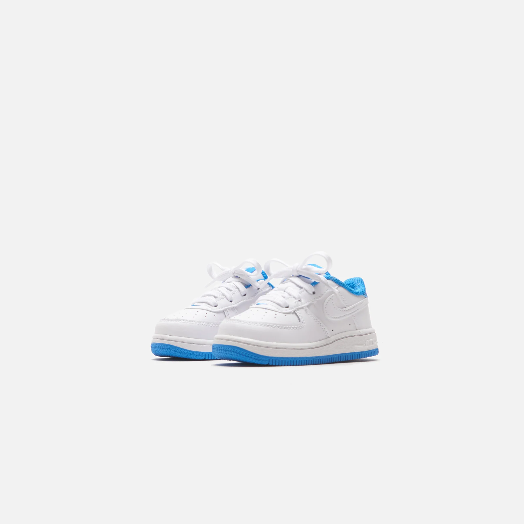 Nike Toddler Force 1 ESS - White / White light Photo Blue - Image 2