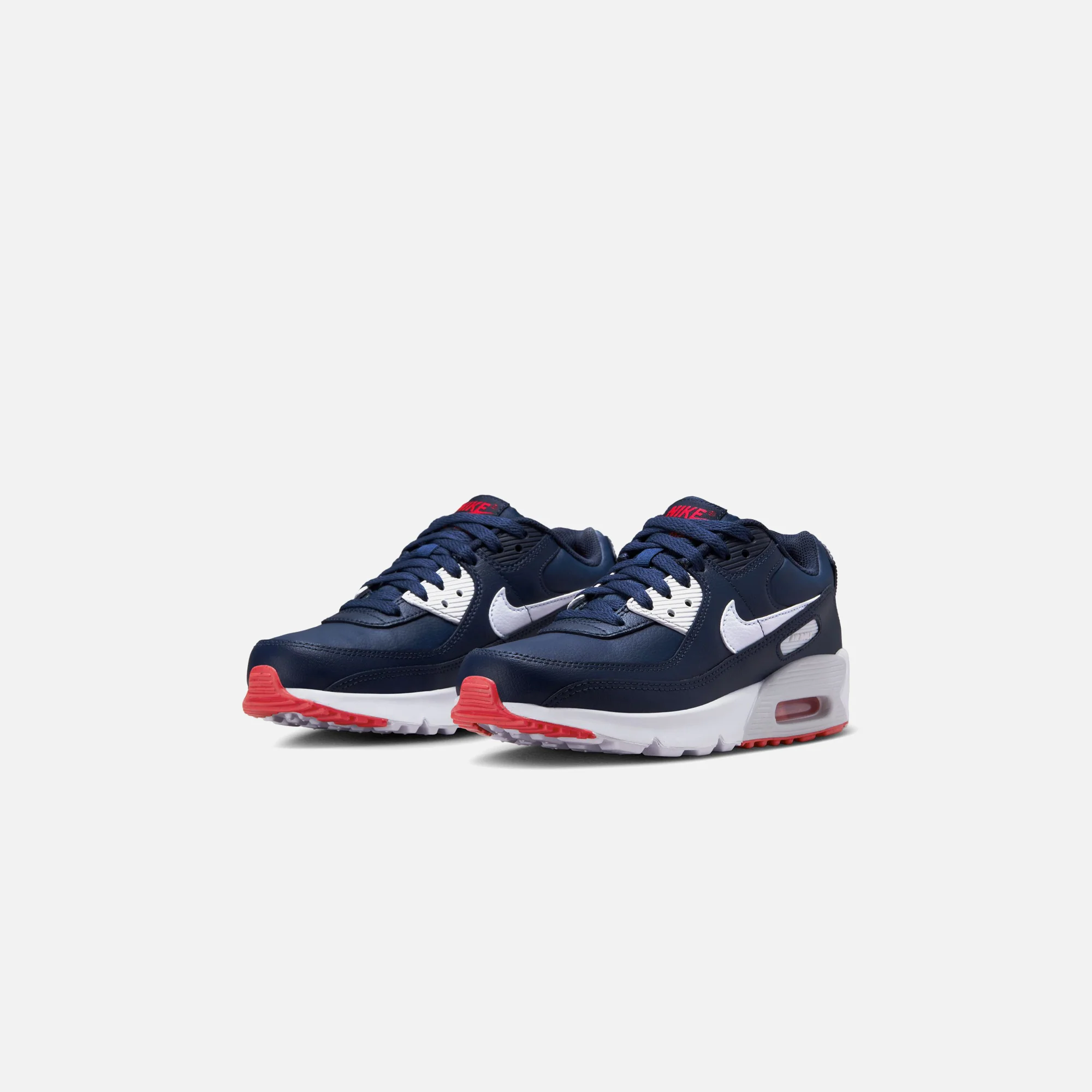 Nike GS Air Max 90 Ltr - Obsidian / White / Midnight Navy - Image 3