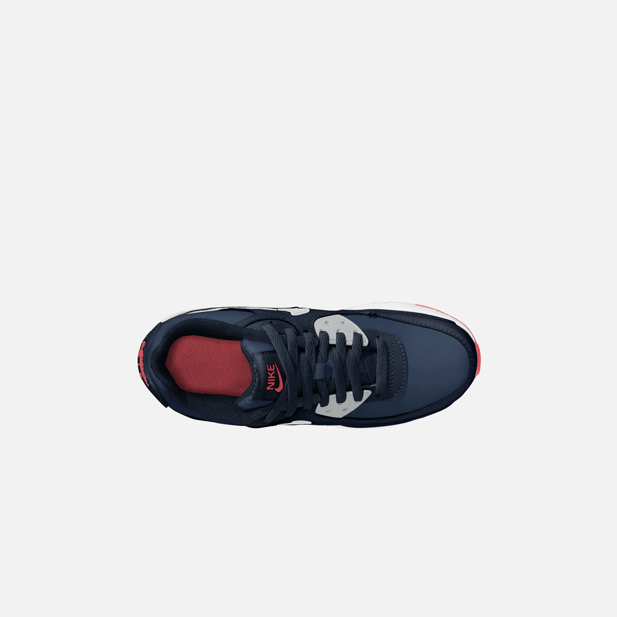 Nike GS Air Max 90 Ltr - Obsidian / White / Midnight Navy - Image 6