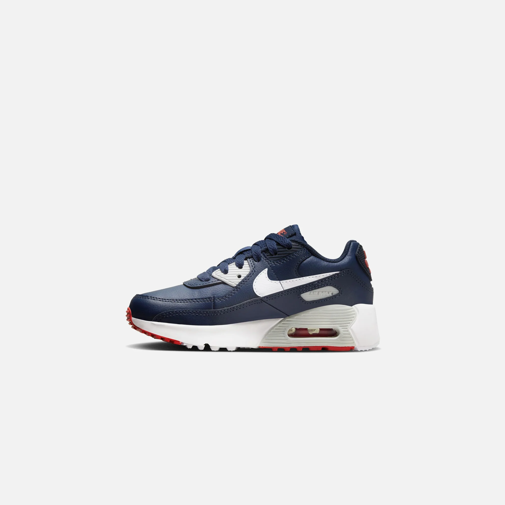 Nike Pre-School Air Max 90 Ltr - Obsidian / White / Midnight Navy / Track Red - Image 3