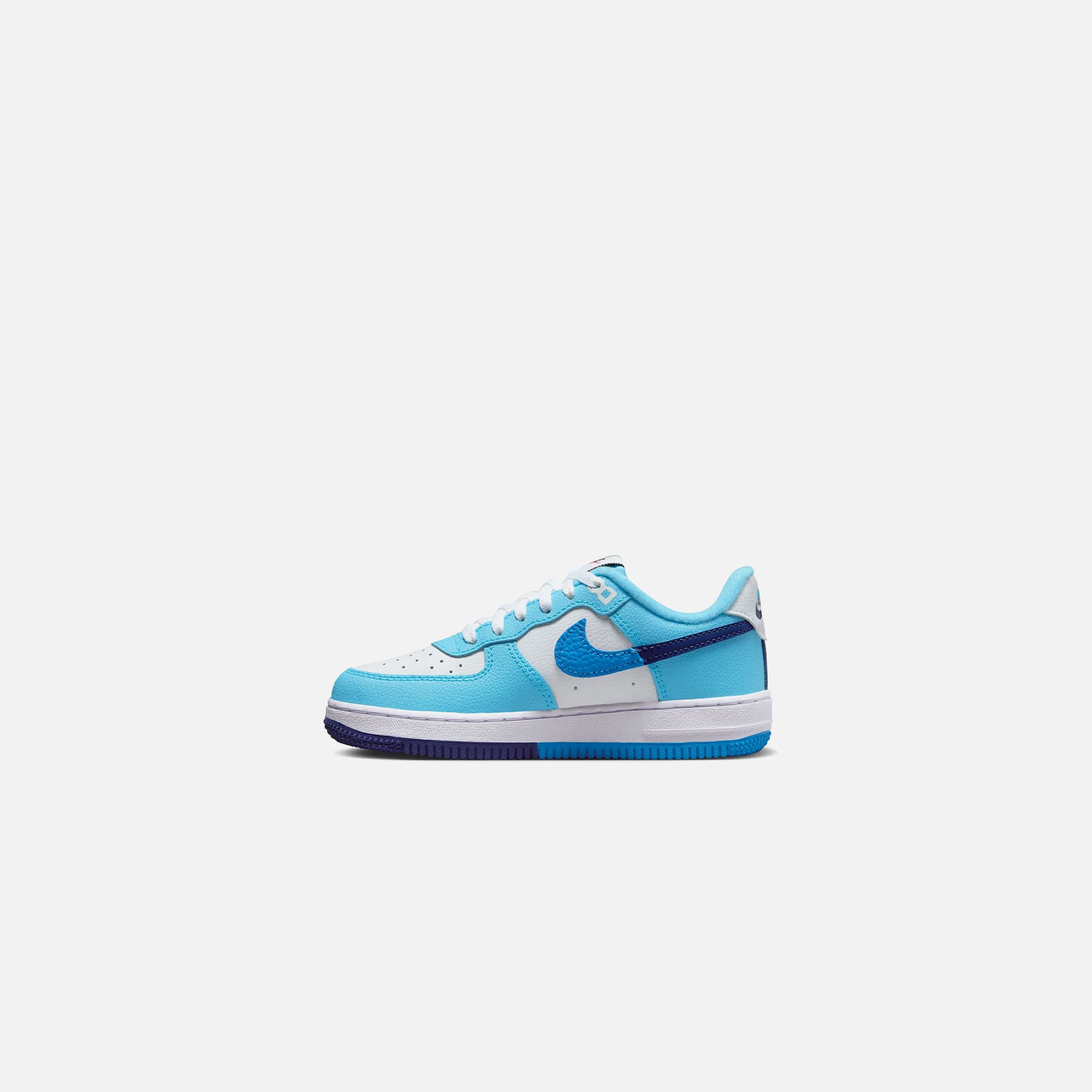 Nike Pre-School Force 1 Lv8 2 - White / Deep Royal Blue / Baltic Blue / Light Photo Blue - Image 3