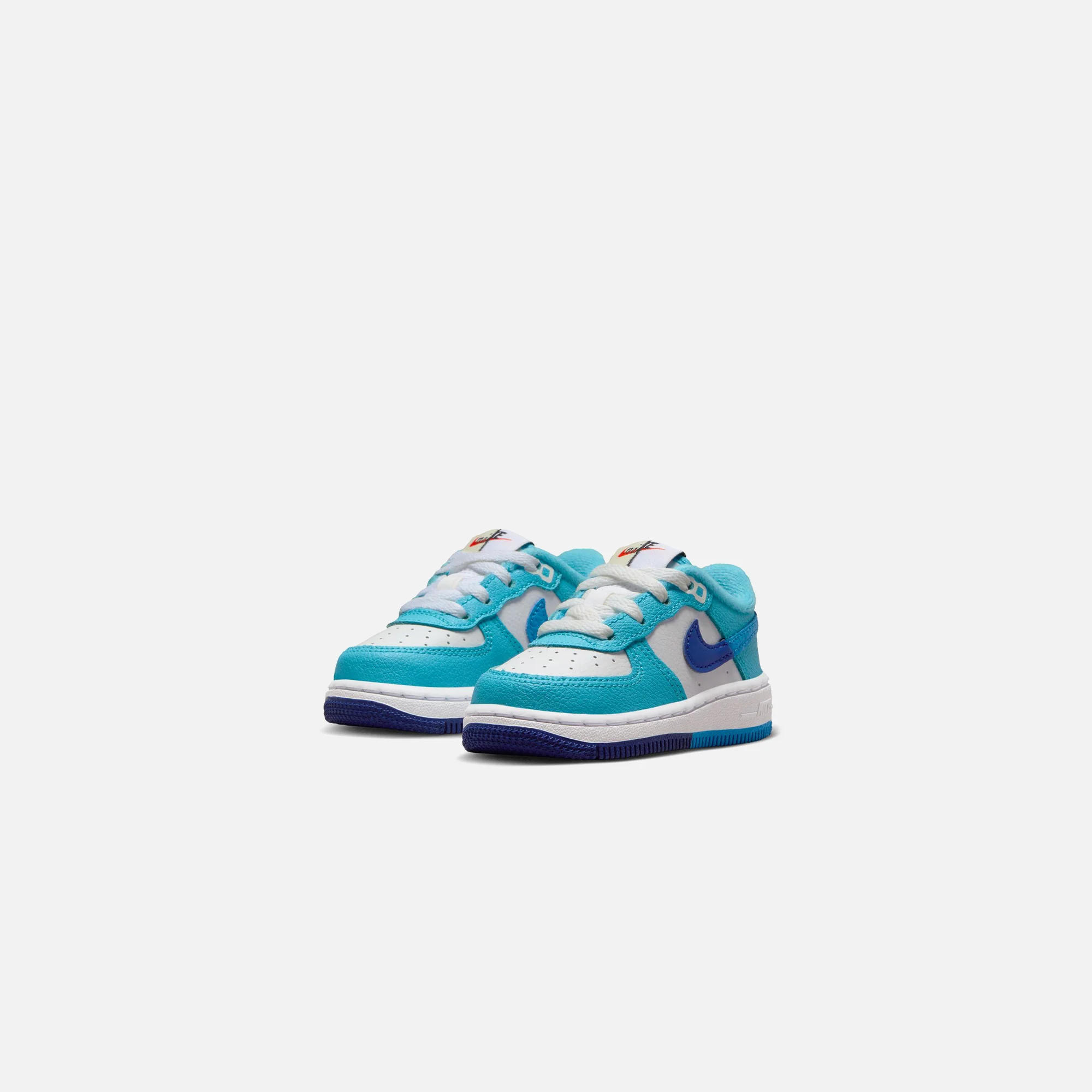 Nike Toddler Force 1 Lv8 2 - White / Deep Royal Blue / Baltic Blue / Light Photo Blue - Image 2