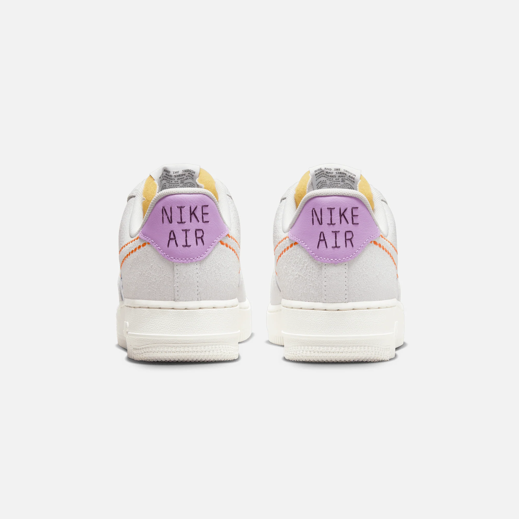 Nike Wmns Air Force 1 `07 SECD - White / Orange / Purple - Image 5
