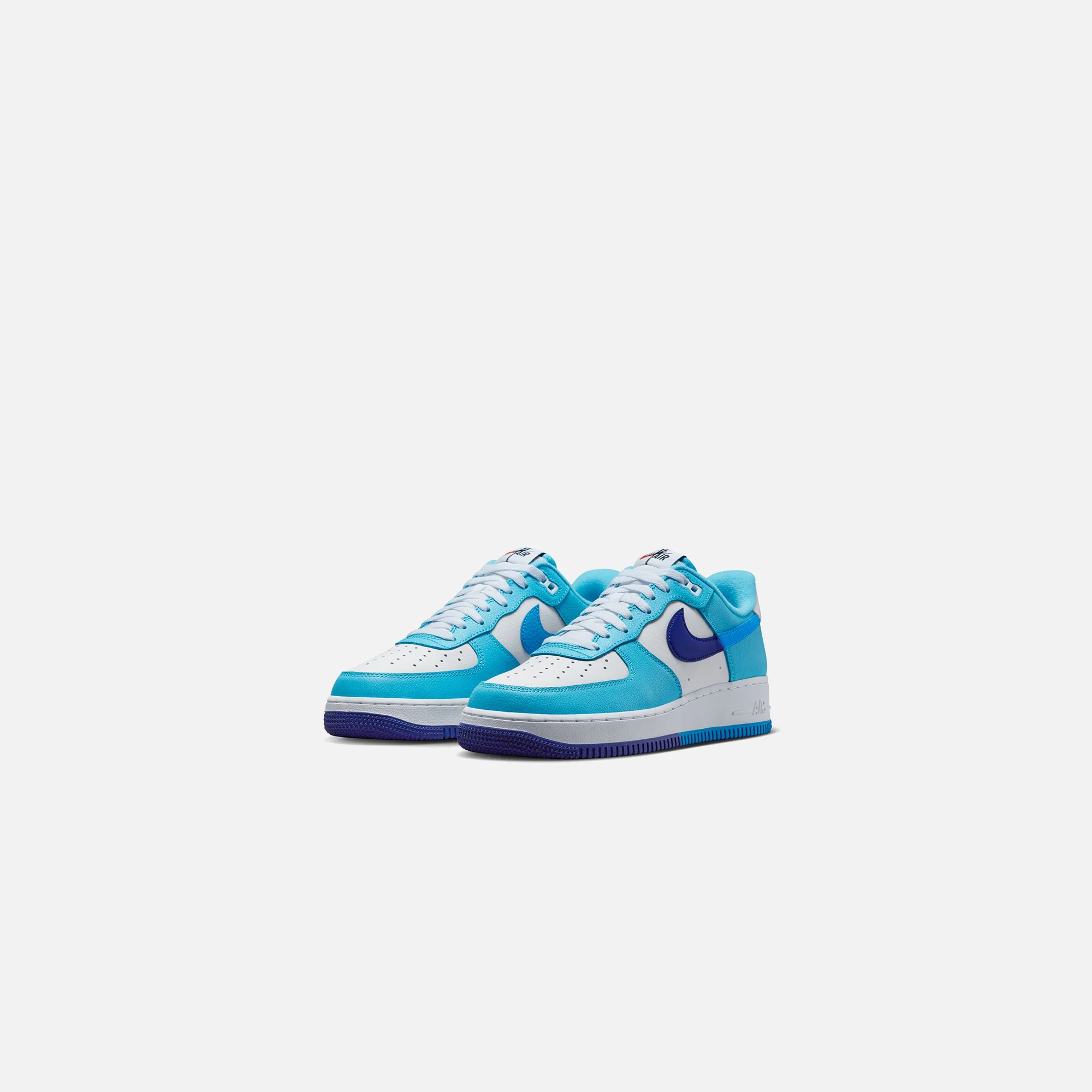 Nike Air Force 1 Lv8 2 - White / Deep Royal Blue / Baltic Blue / Light Photo Blue - Image 2