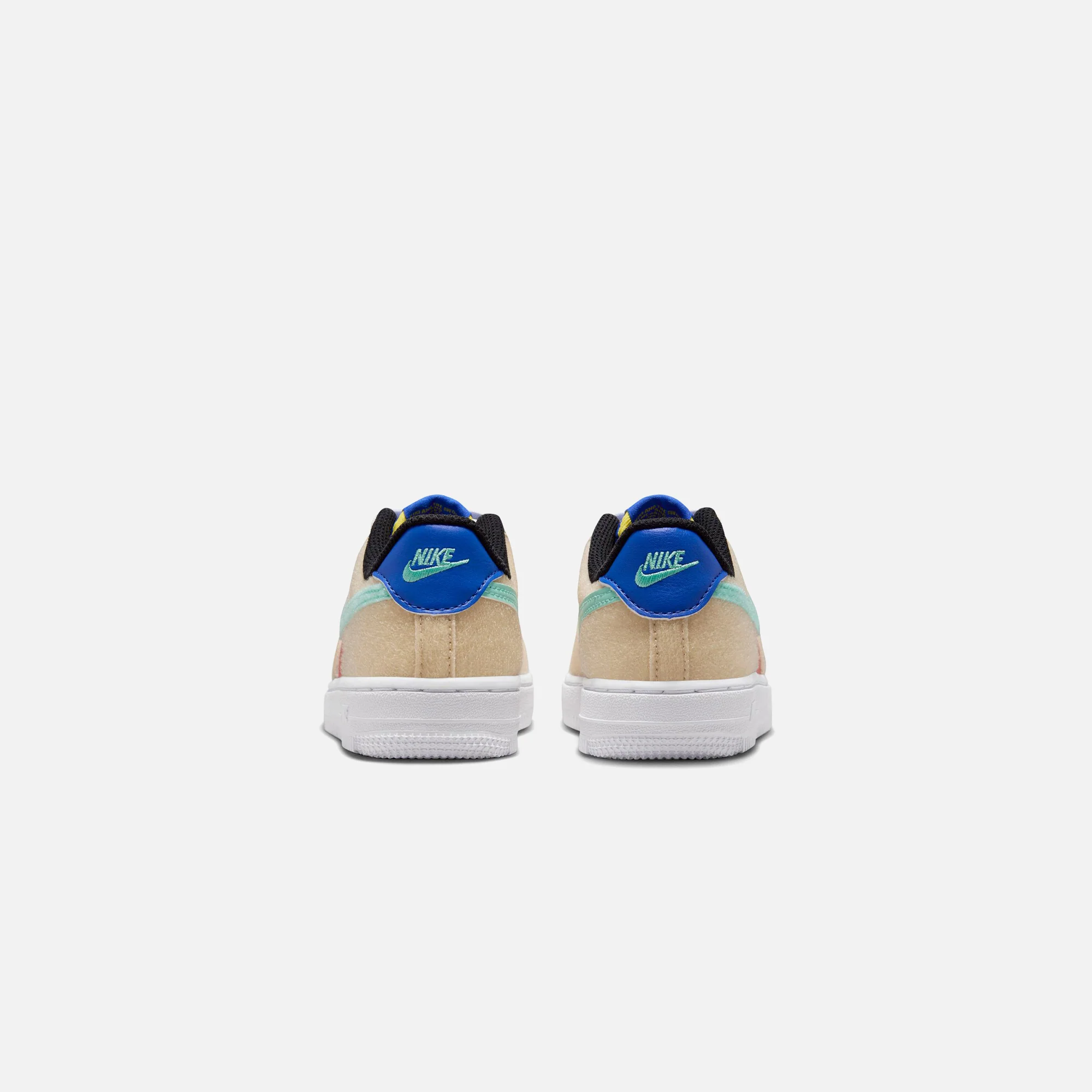 Nike Pre School Air Force 1 Lv8 2 - Sanddrift / Emerald Rise / Track Red - Image 4
