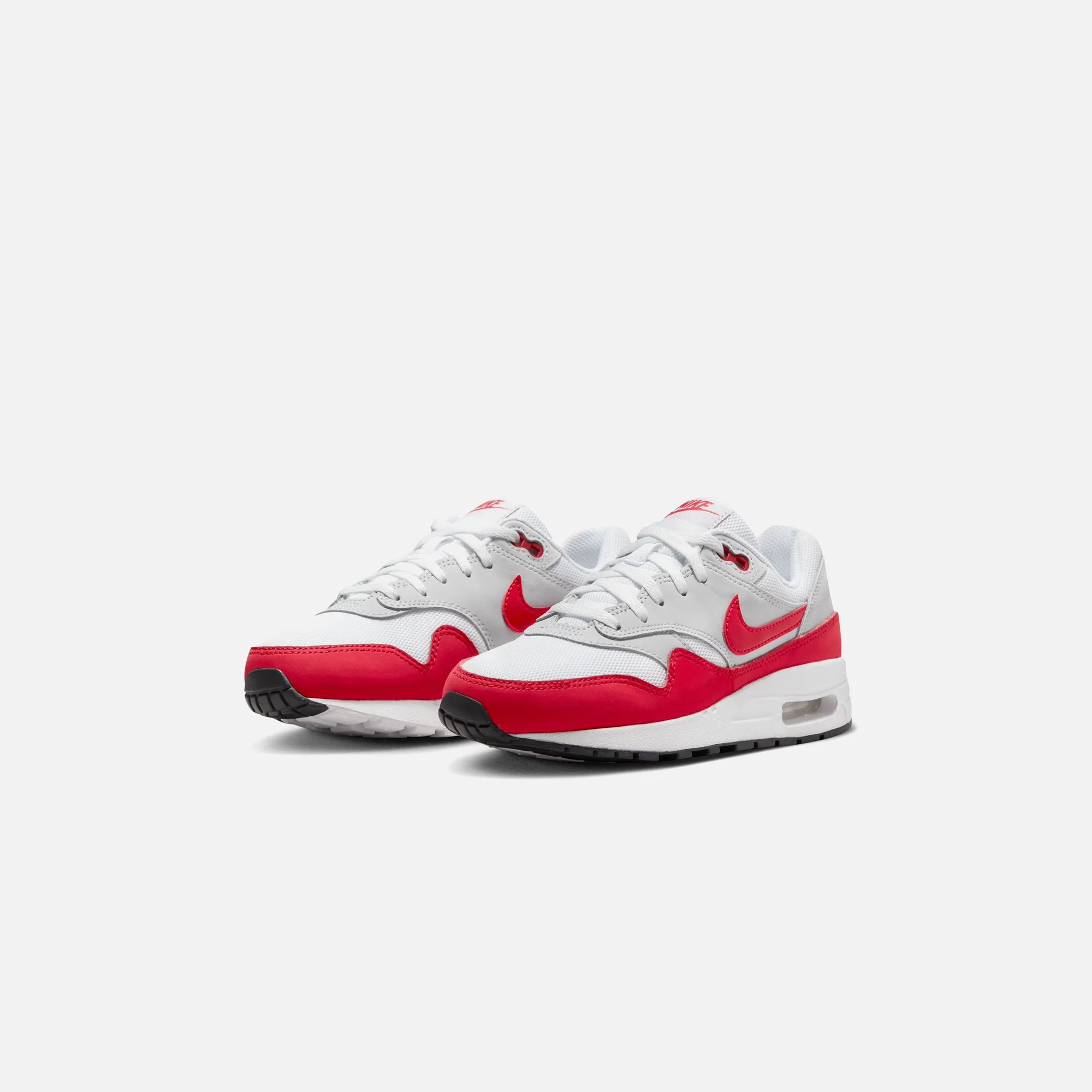 Nike GS Air Max 1 - Neutral Grey / University Red / White / Black - Image 2