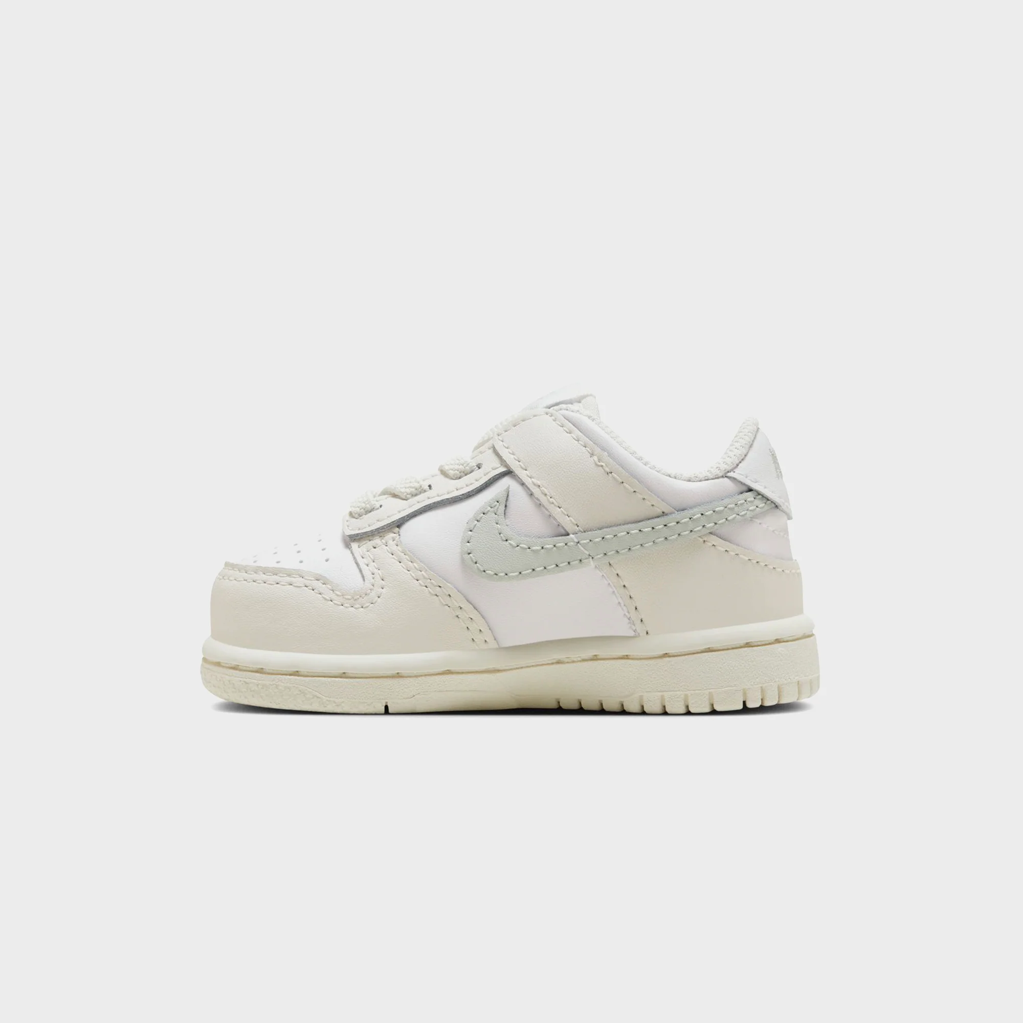 Nike TD Dunk Low - White / Light Silver-Phantom - Image 5